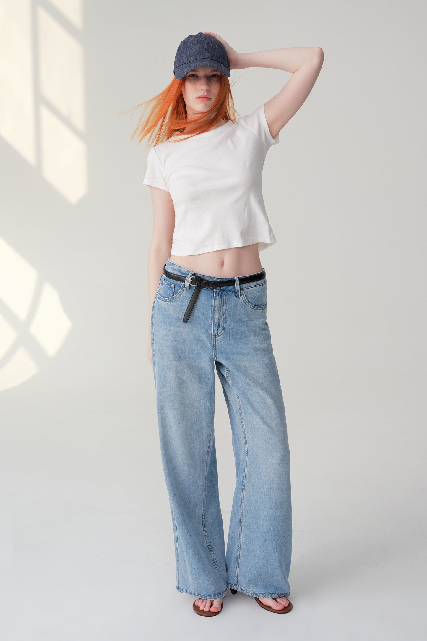 High Rise Wide Leg Jeans ESFW620845