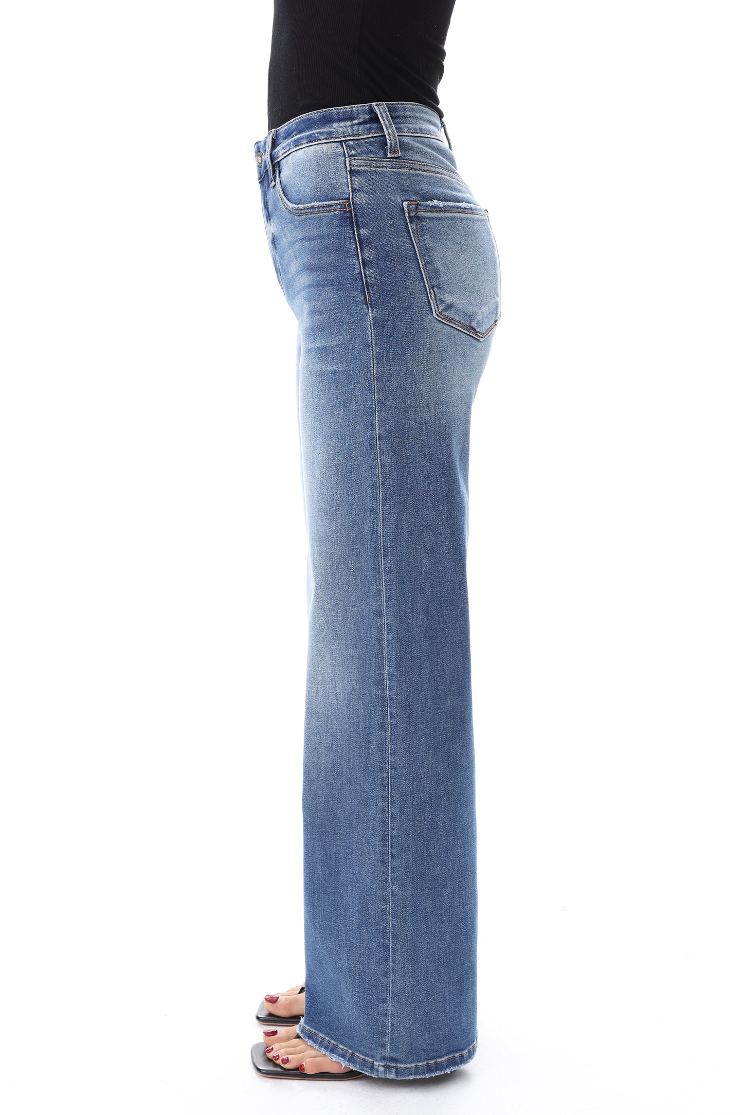 HIGH RISE WIDE LEG FULL JEANS ESFW640837