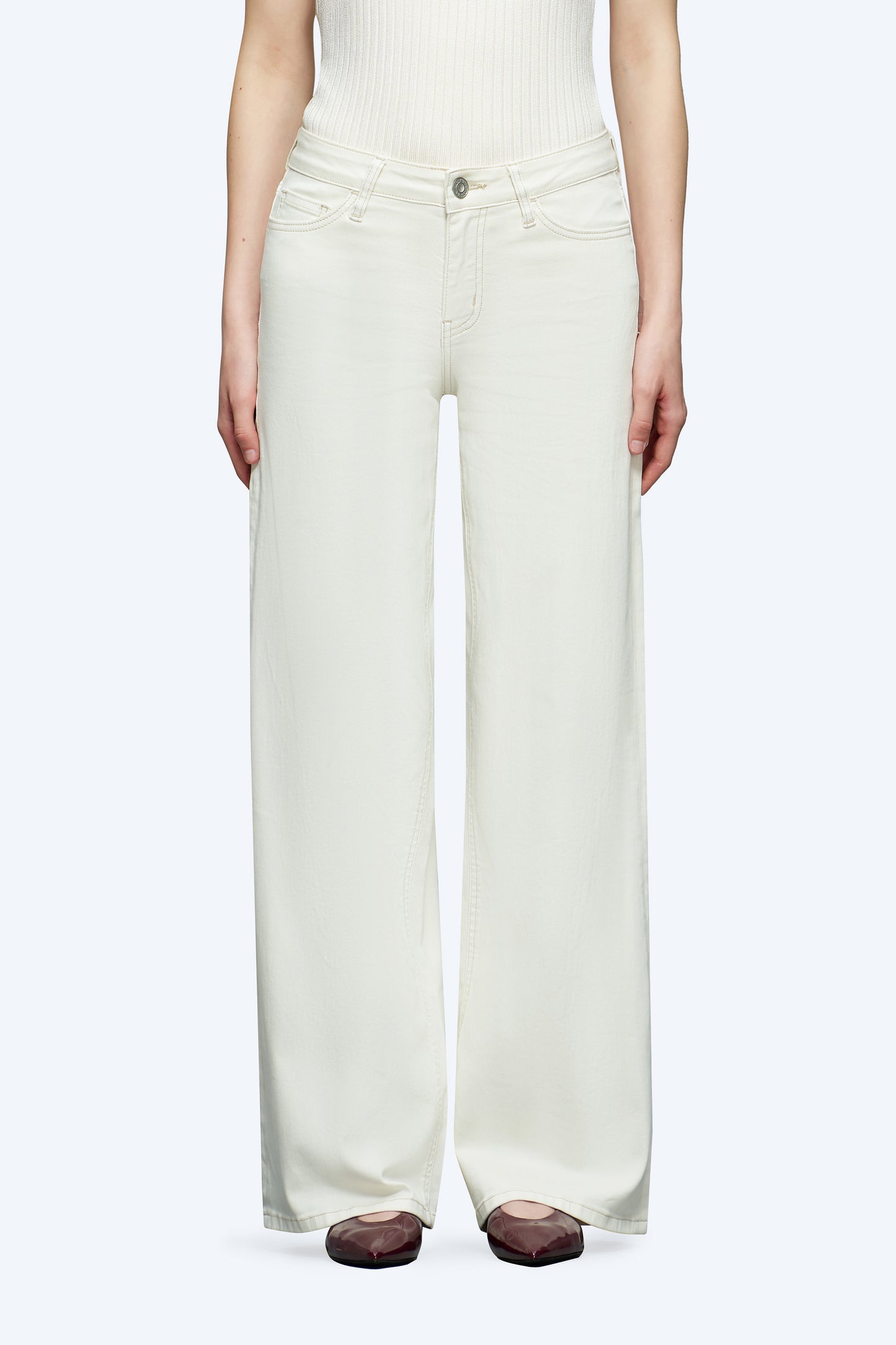 MID RISE BAGGY BBL WIDE LEG DENIM JEANS OSW8001