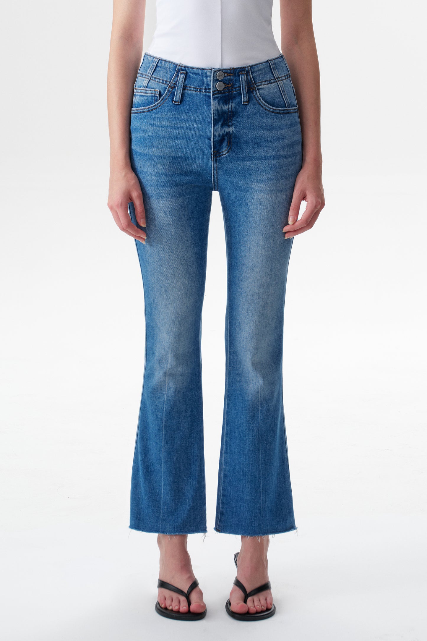 High Rise Bootcut Denim Jeans OSF1147EC