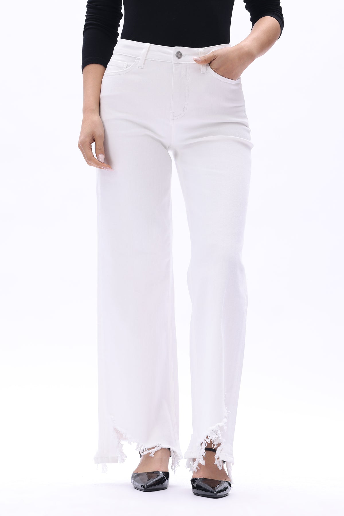MID HIGH RISE WIDE LEG FULL PANTS ESFW630824