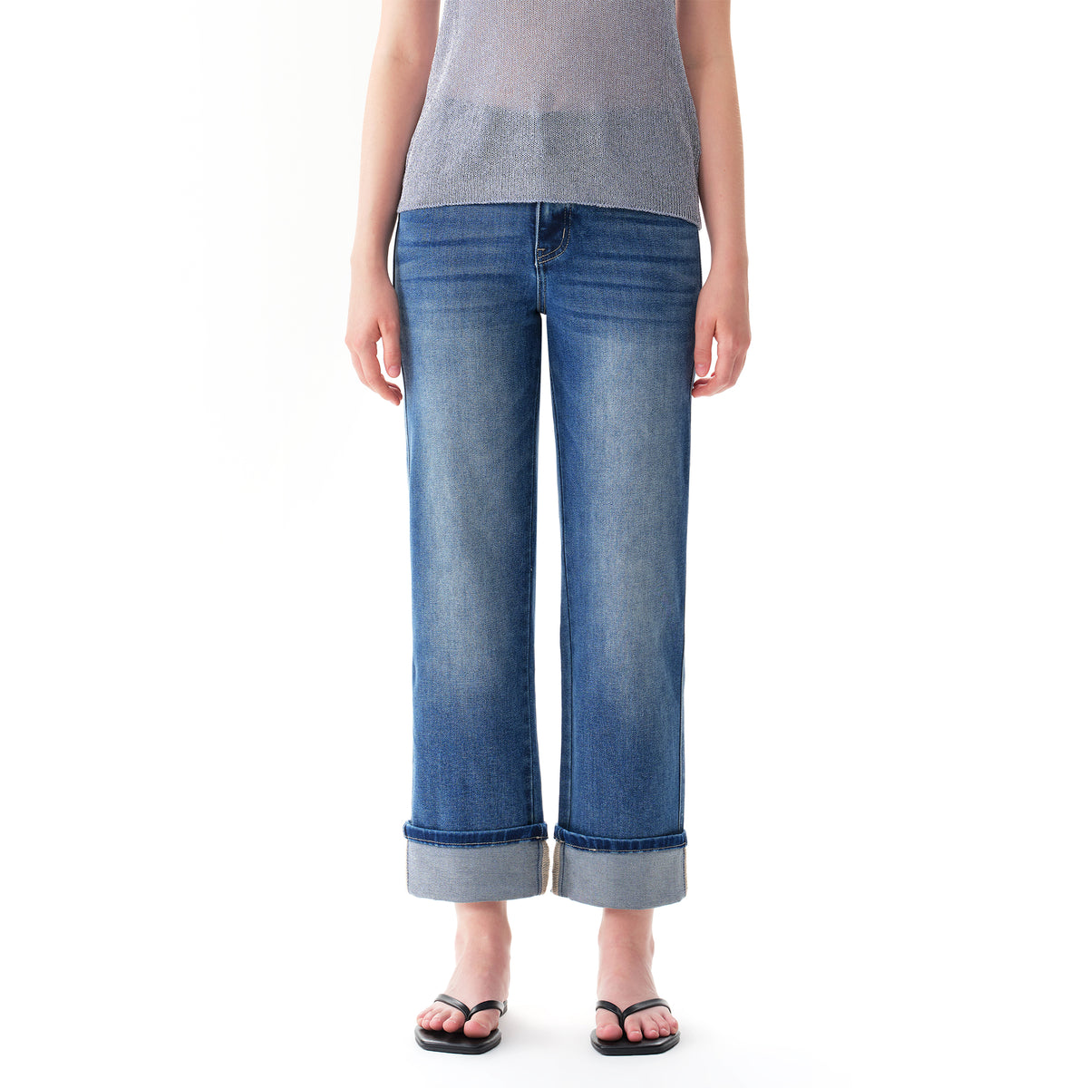PLUS HIGH RISE RELAXED STRAIGHT OST5033-P