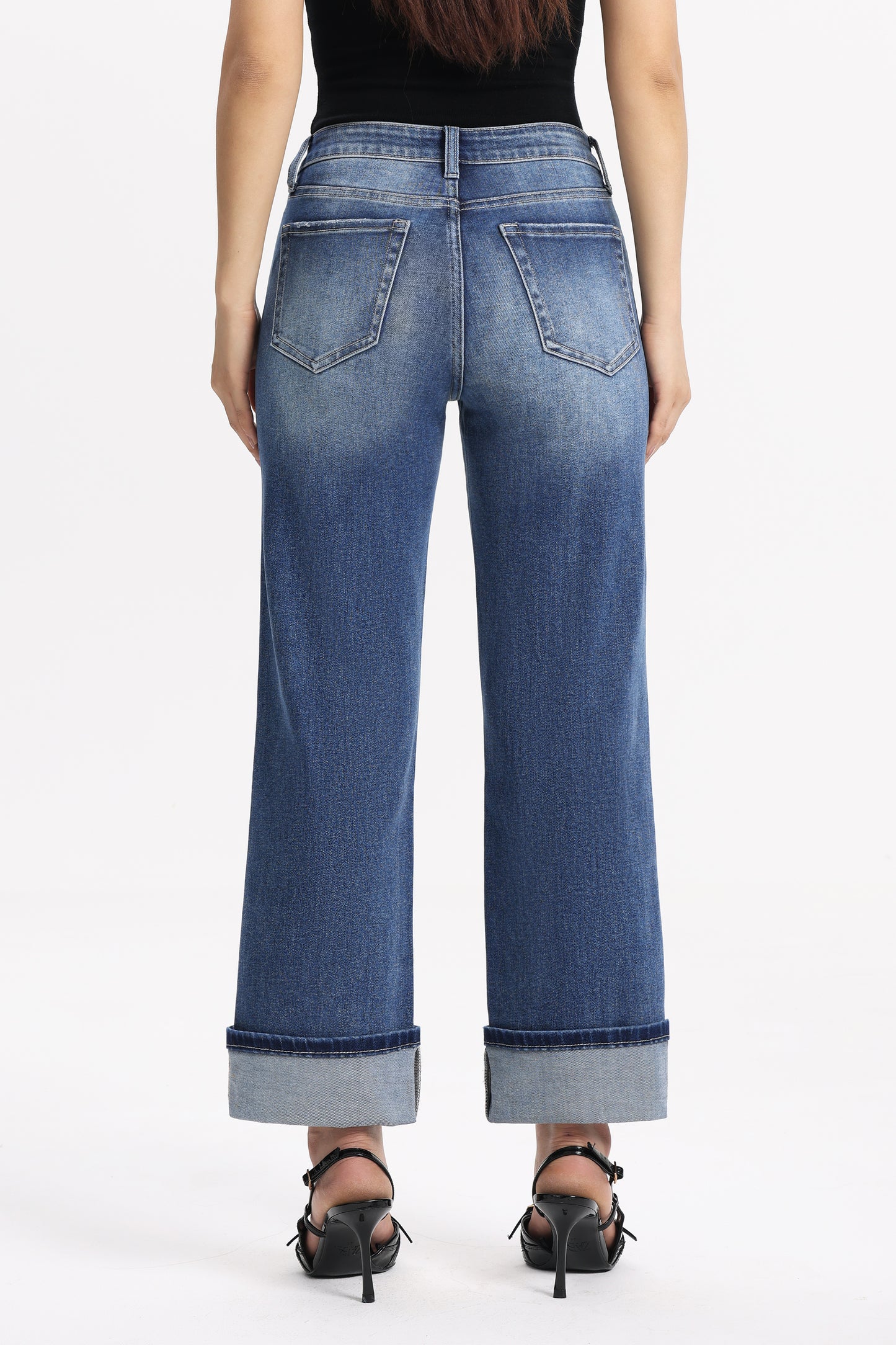 High Rise Relaxed Straight Jeans OST5033