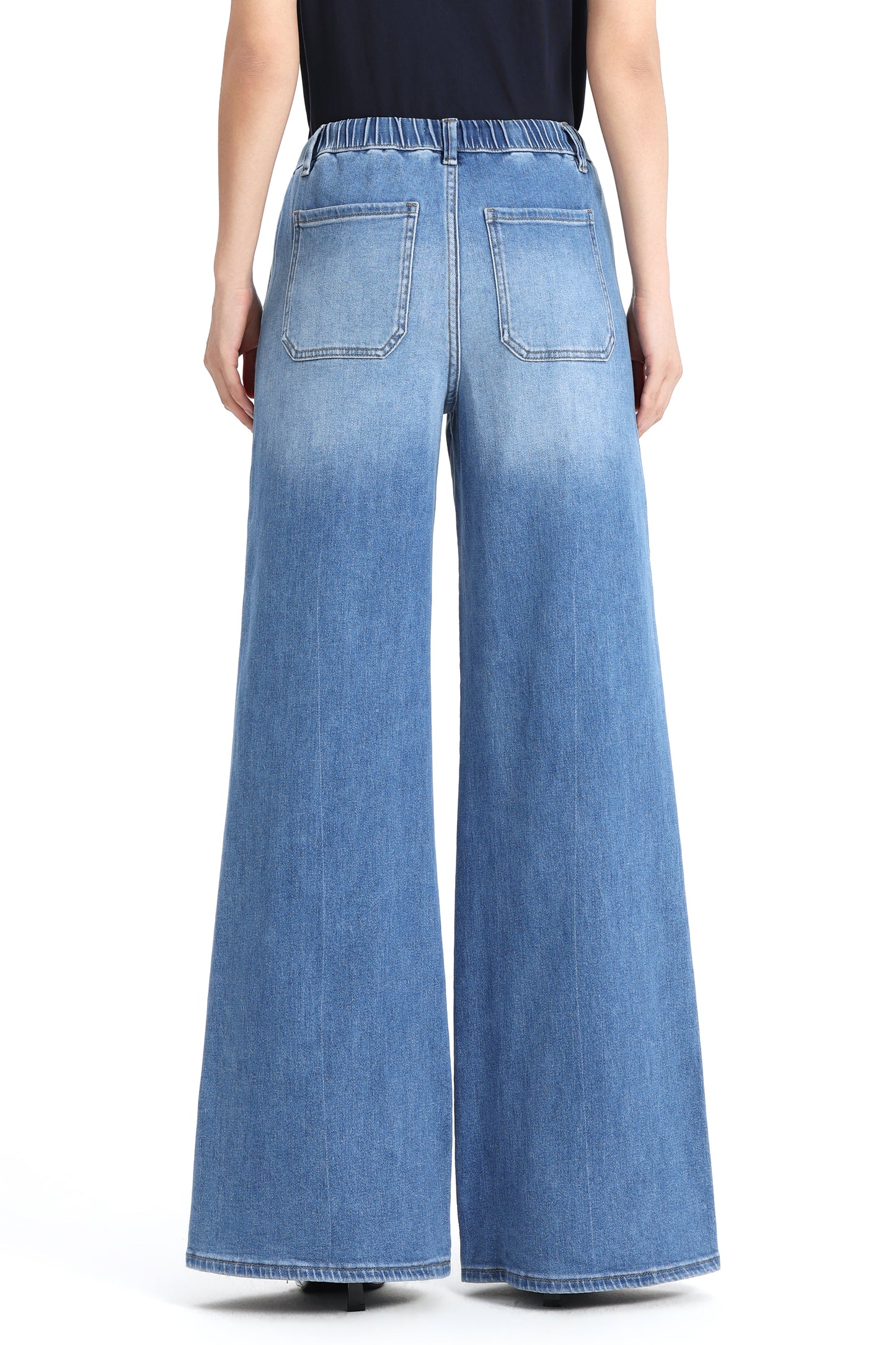 High Rise Wide Leg Denim Jeans OSW8093