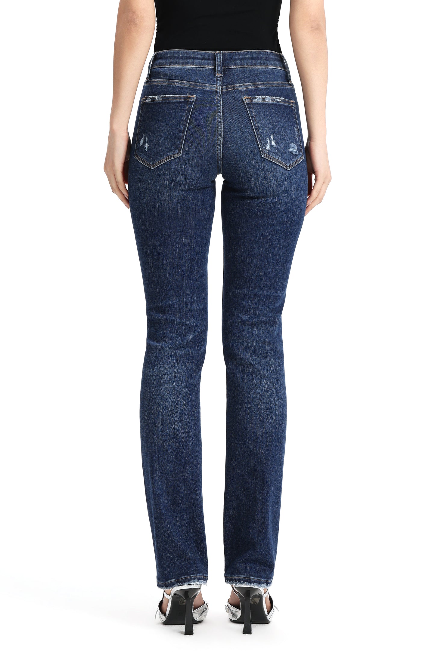 Mid Rise Straight Denim Jeans OSTM5001EC
