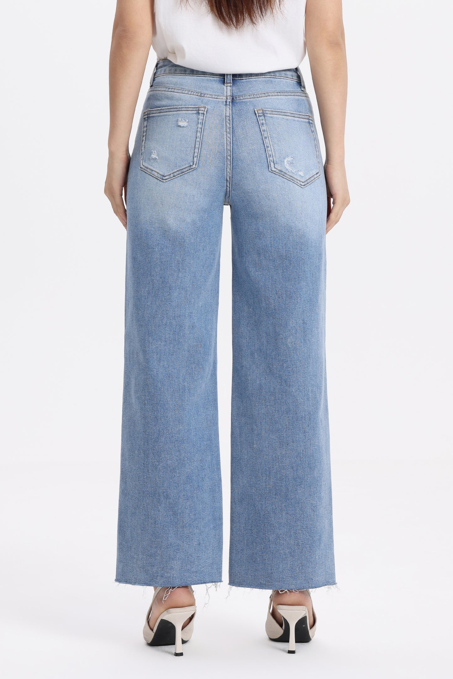 High Rise Ankle Straight Leg Jeans OST5032EC