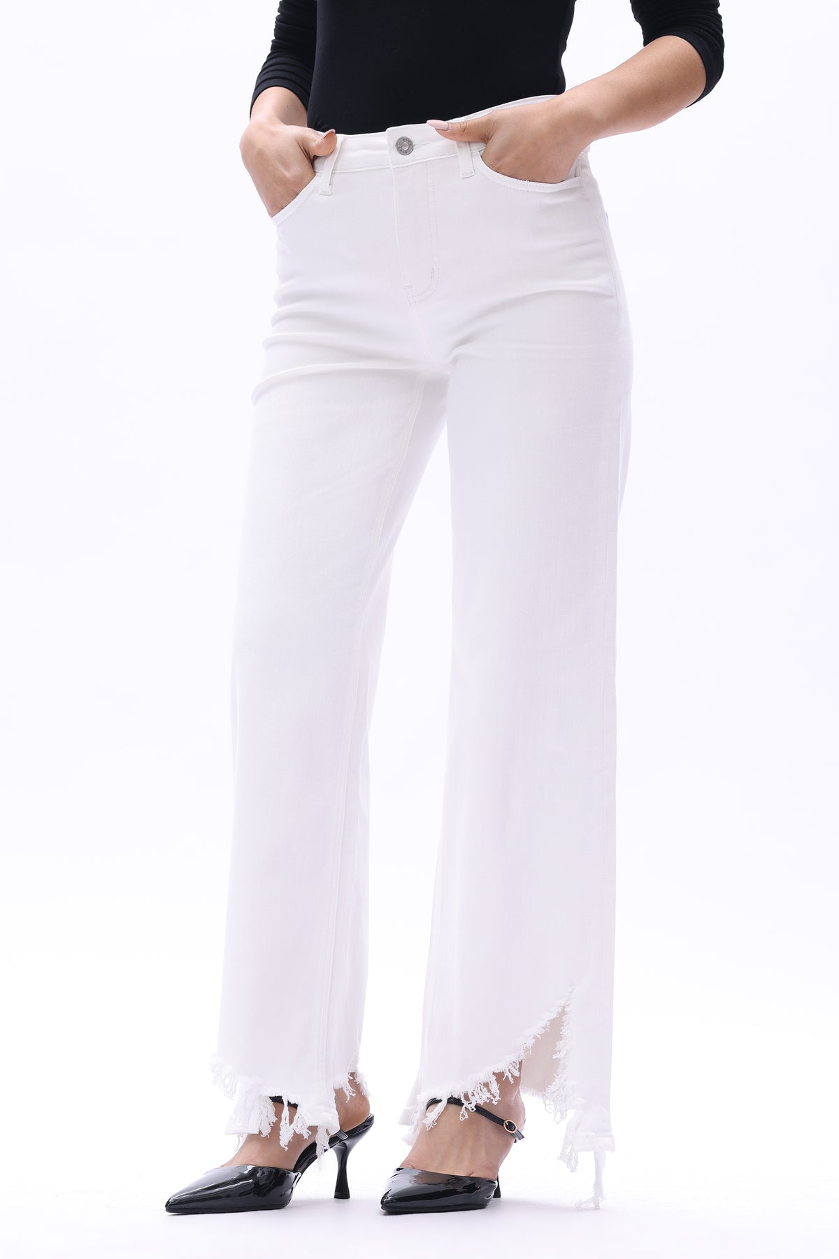 MID HIGH RISE WIDE LEG FULL PANTS ESFW630824