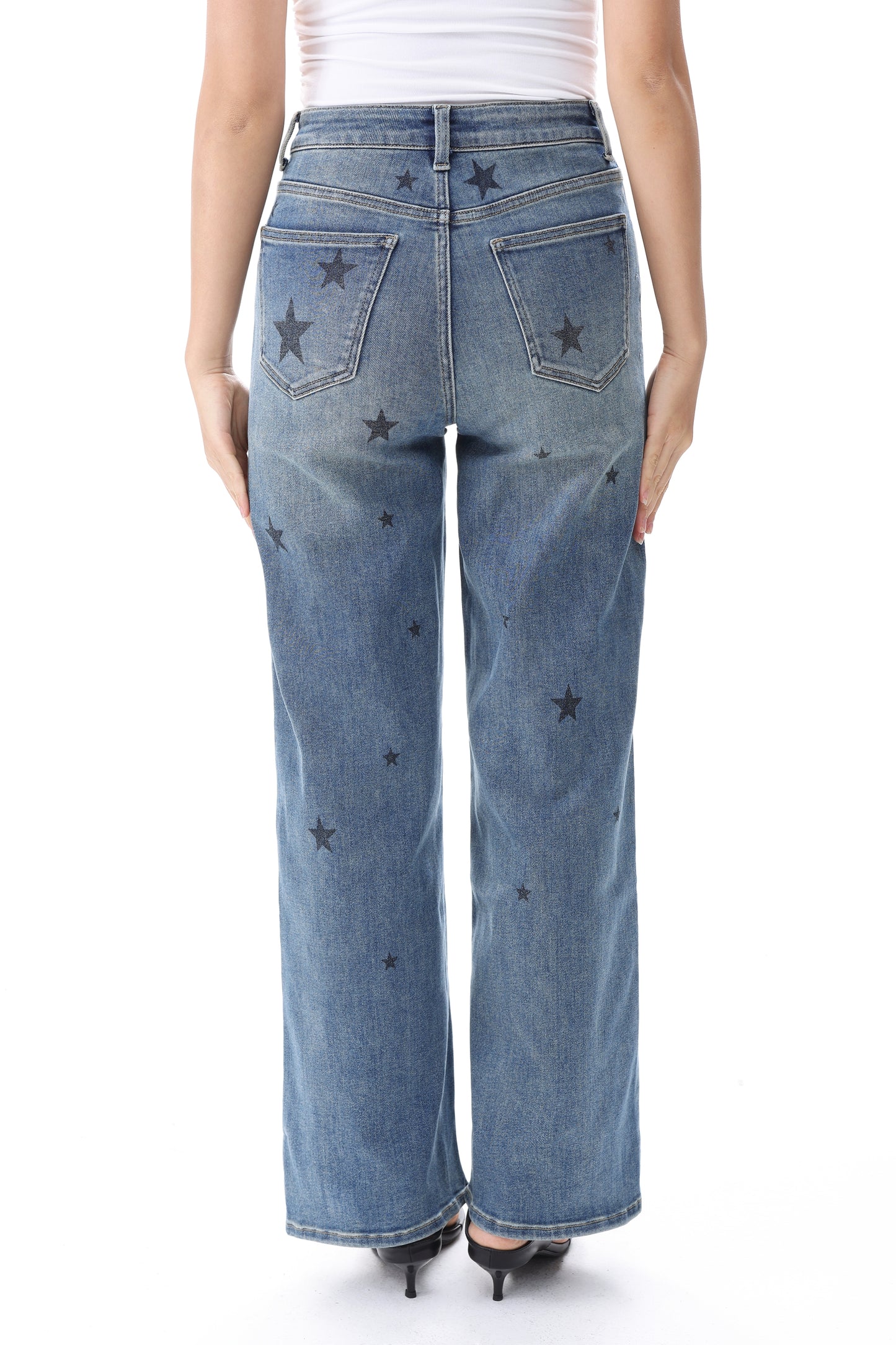 HIGH RISE WIDE LEG FULL JEANS ESFW640838