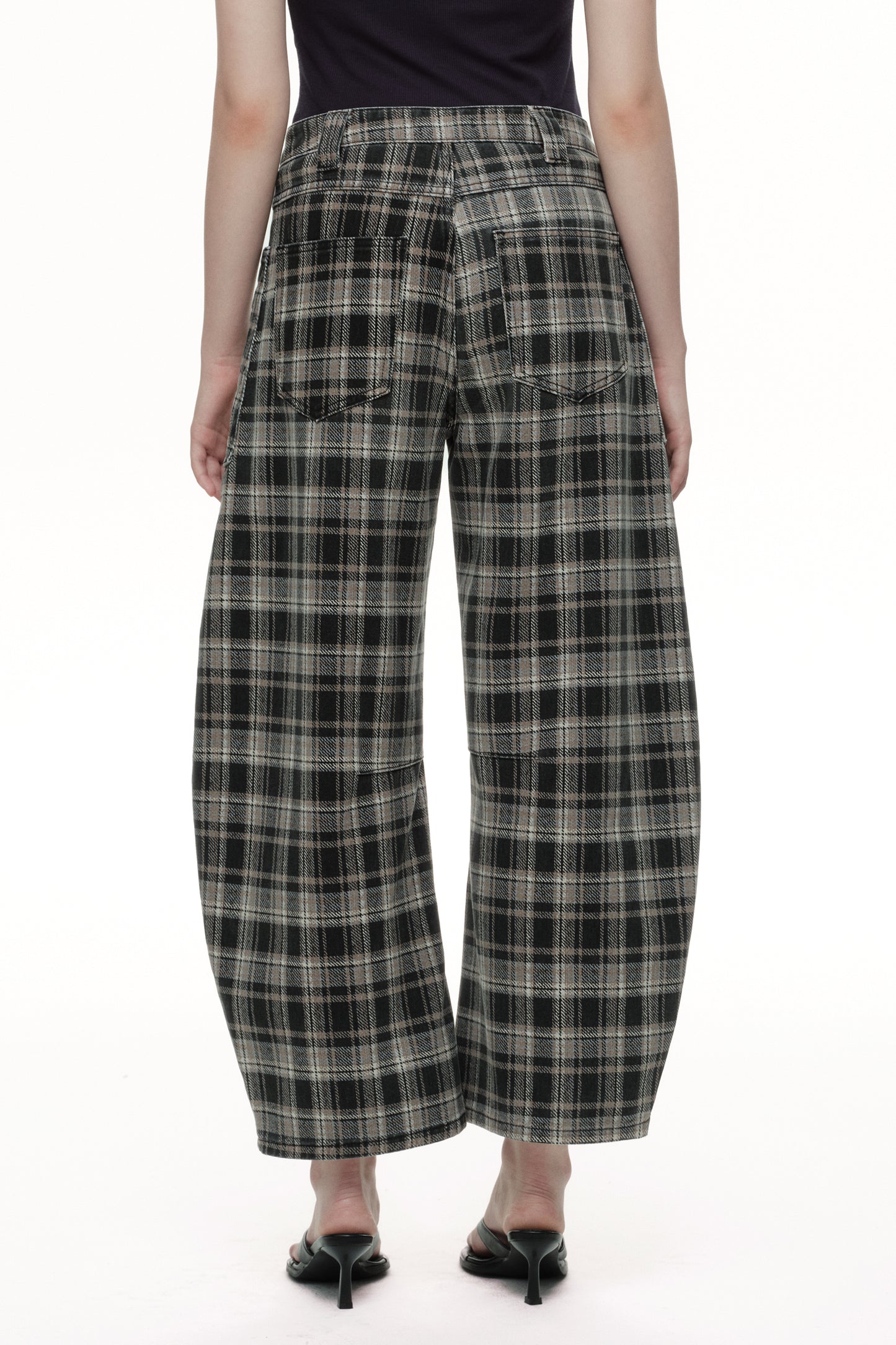 Baggy Bohemia Mid Rise Barrel Print Pants OSOX011