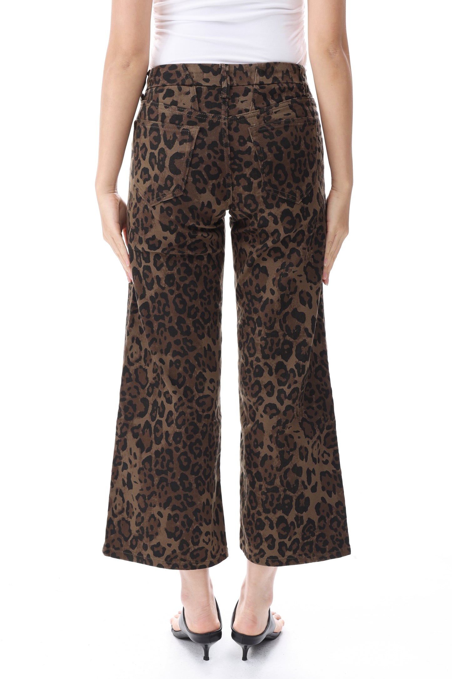 Mid Rise Wide Leg Petite Denim Jeans OSW8019-SP