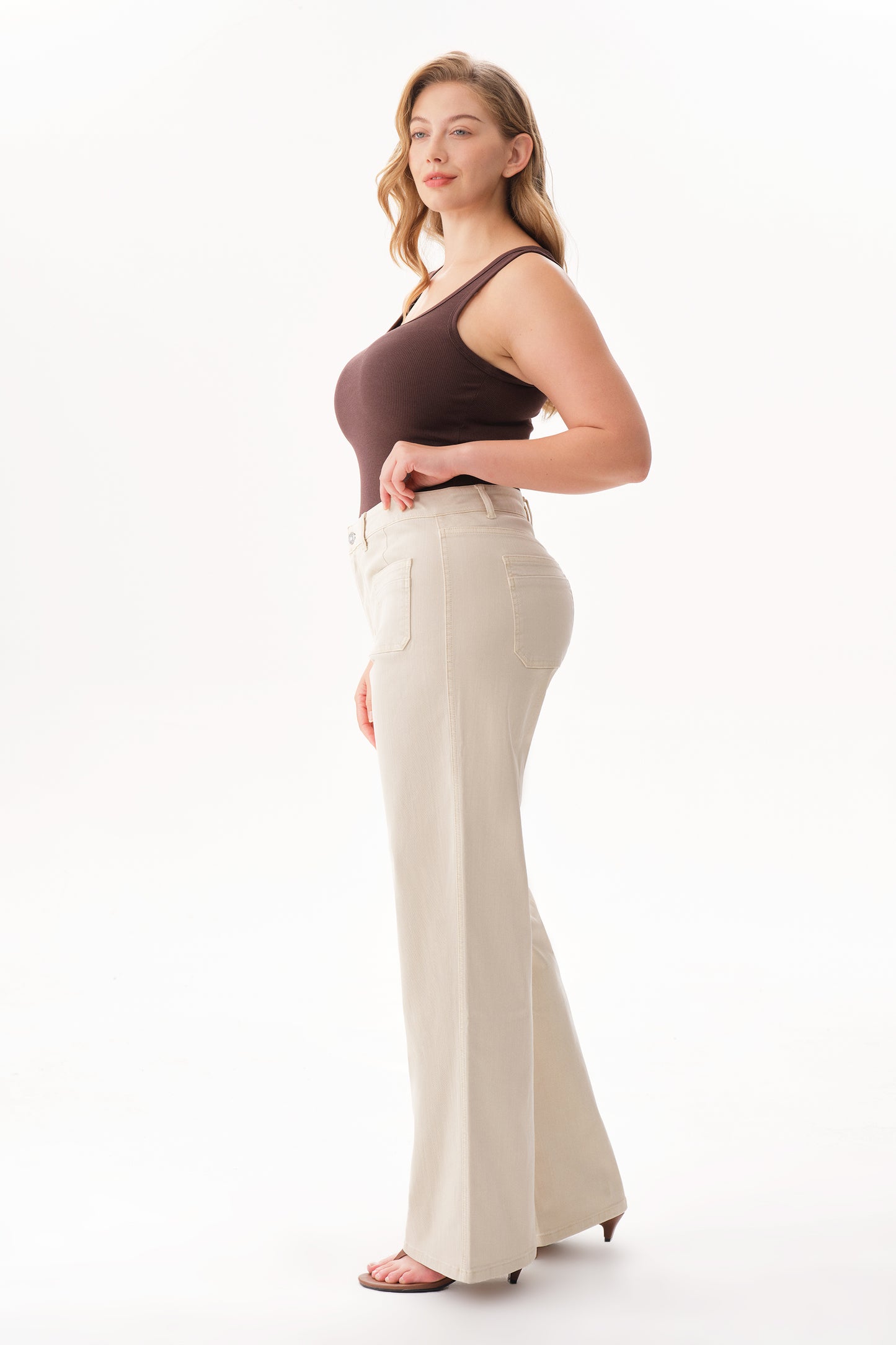 Mid Rise Straight Pants OST5068-P