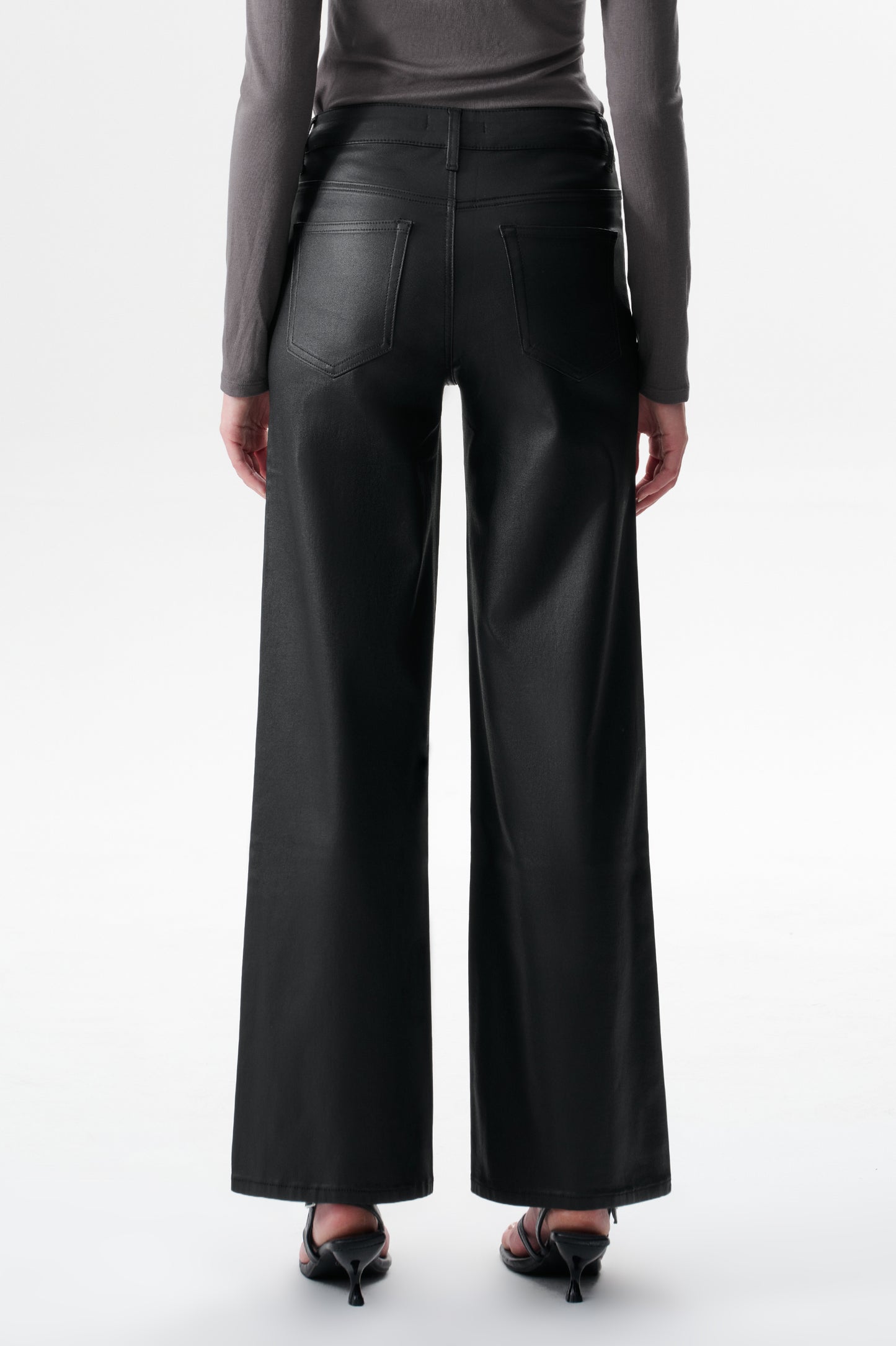 Mid Rise Wide Leg Pants OSW8097