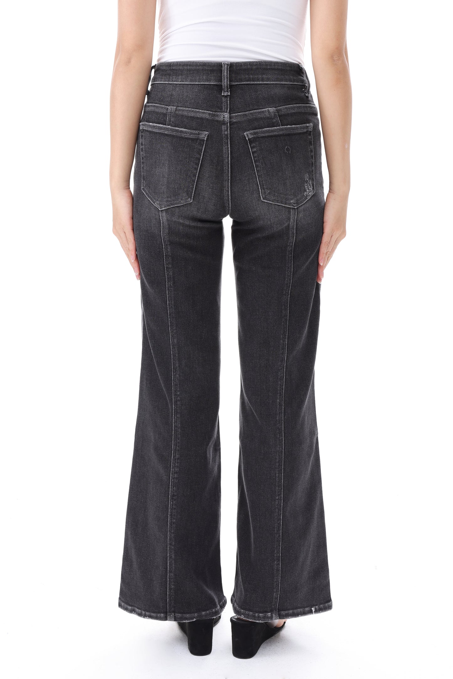 The Luna Low Rise 90‘S Super Flared Wide Leg Full Jeans ESFW630840