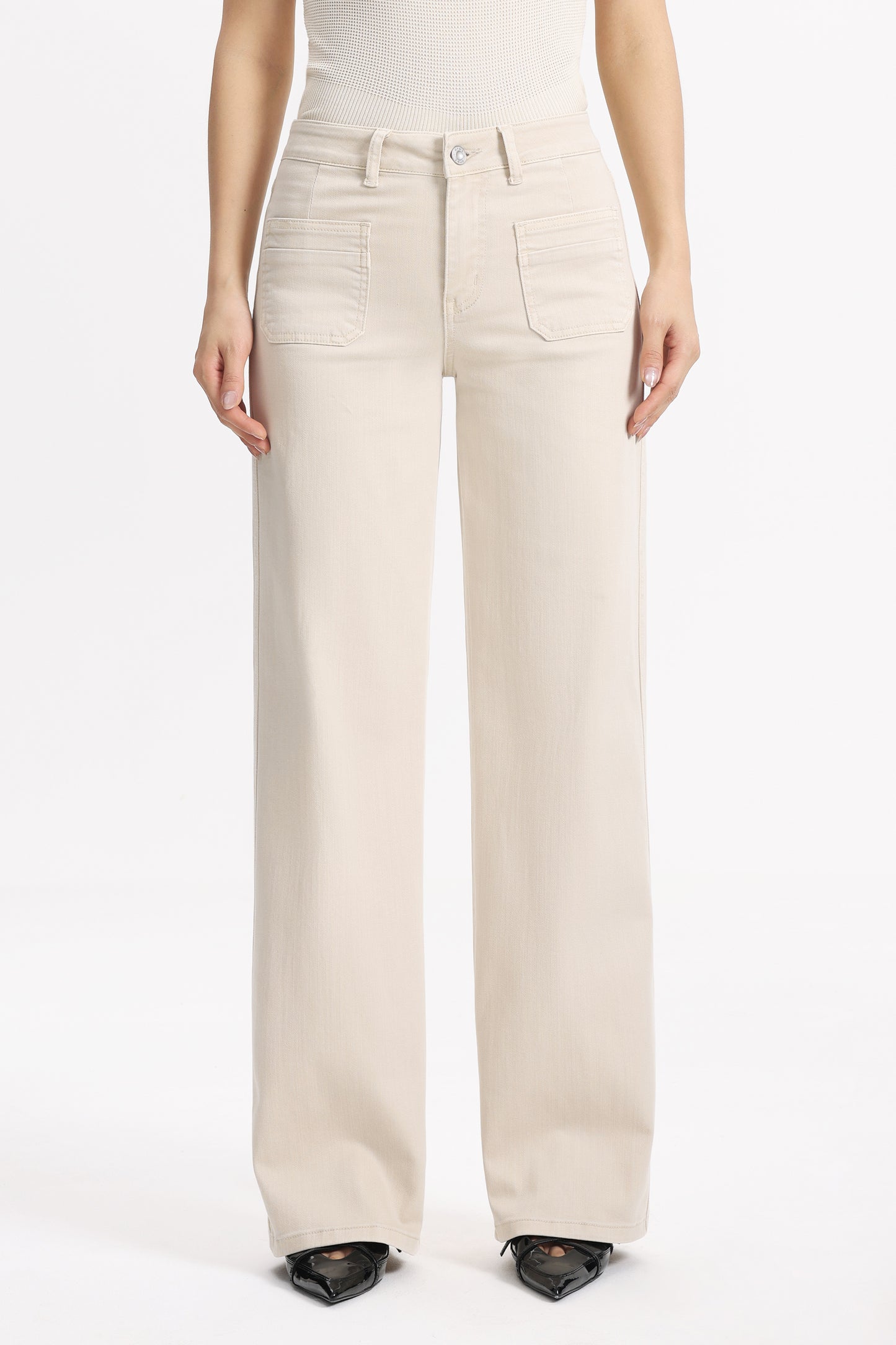 Mid Rise Straight Pants OST5068