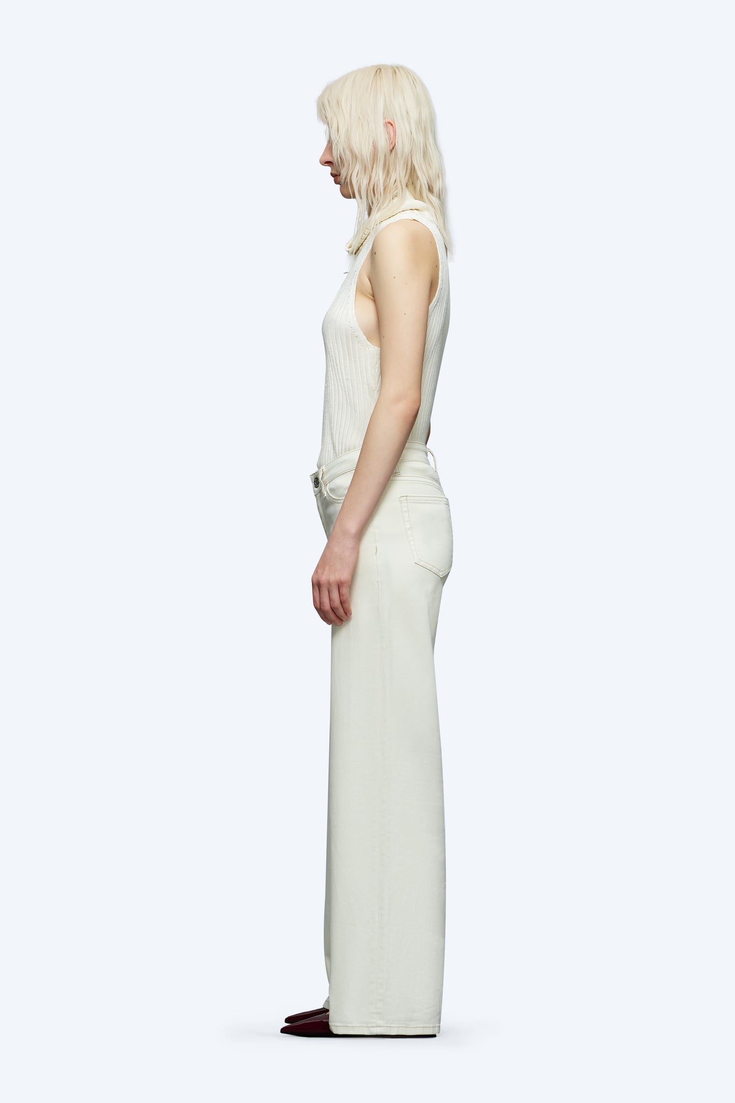 MID RISE BAGGY BBL WIDE LEG DENIM JEANS OSW8001