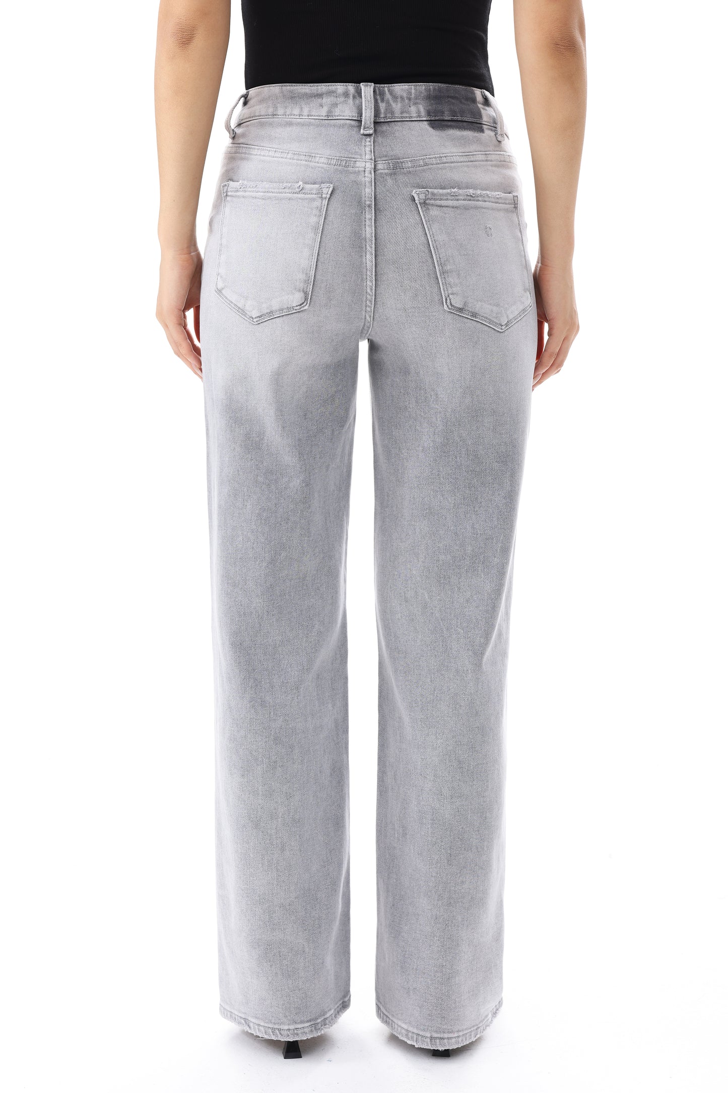 High Rise Wide Leg Full Jeans ESFW620807