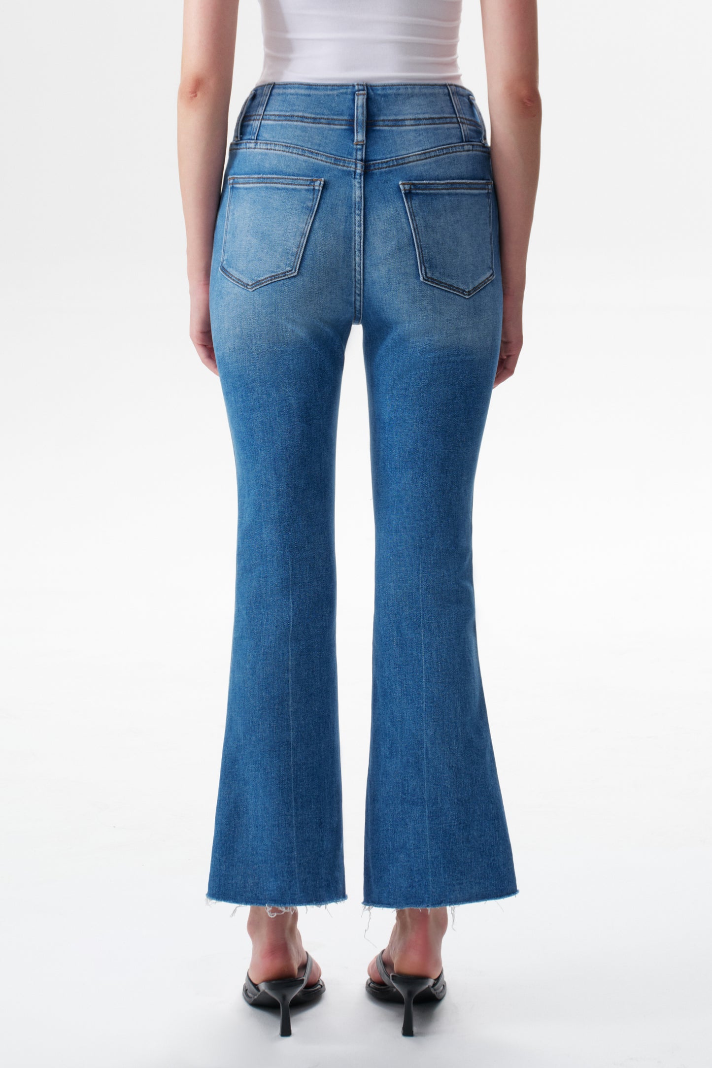 High Rise Bootcut Denim Jeans OSF1147EC
