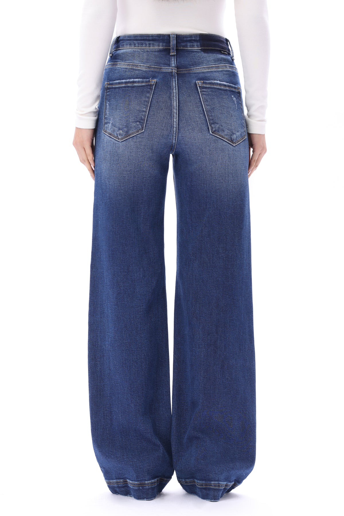 The Iris Mid High Rise Wide Leg Full Jeans ESFW630822