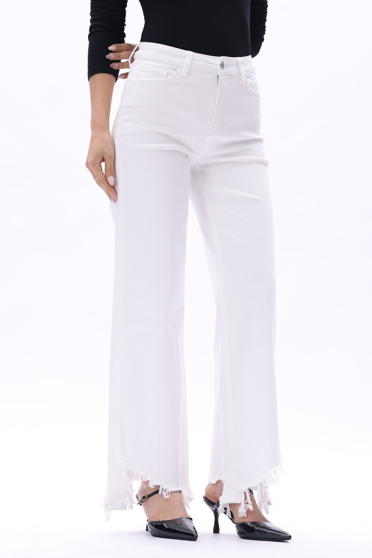 MID HIGH RISE WIDE LEG FULL PANTS ESFW630824