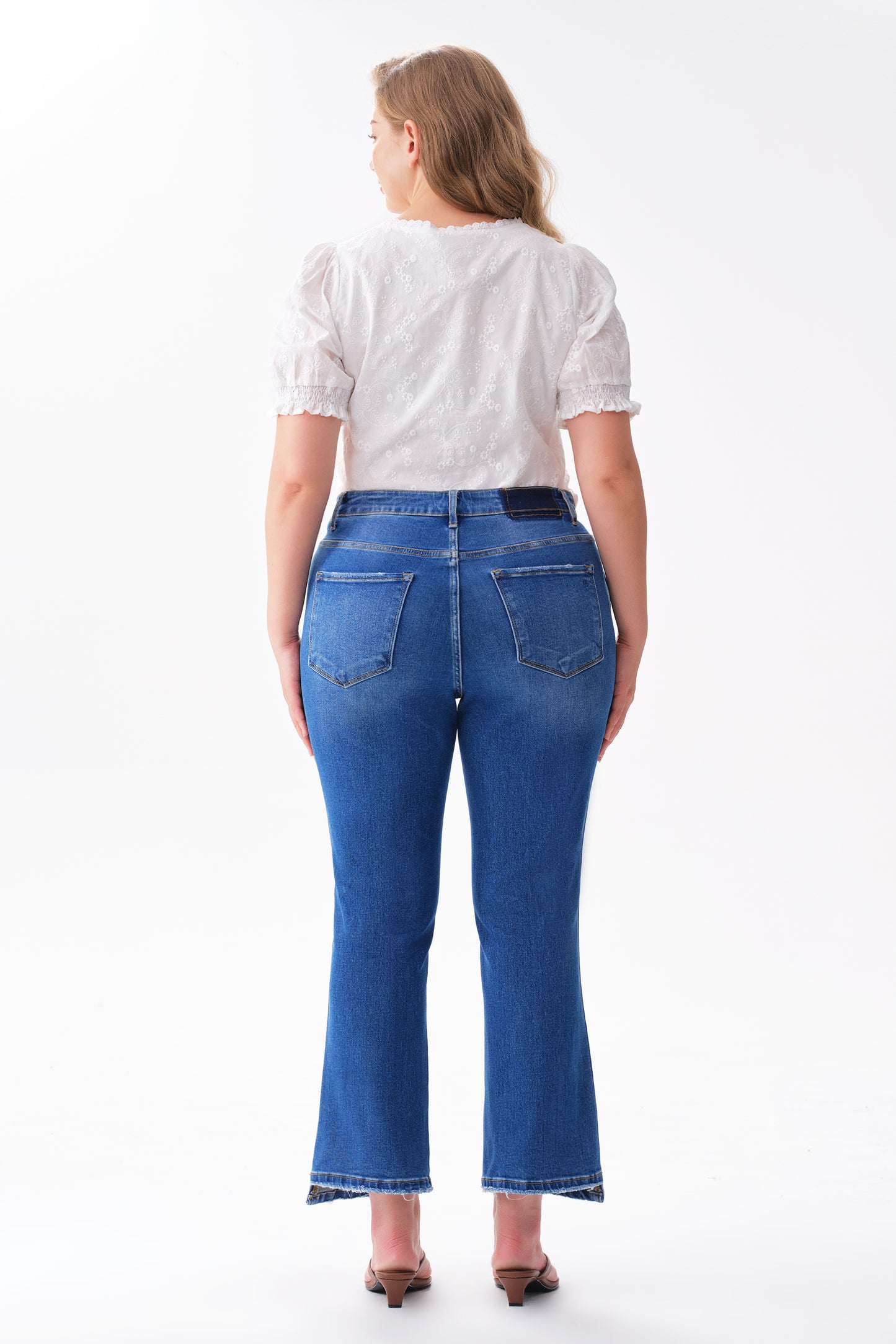 HIGH RISE STRAIGHT CROPPED JEANS ESFT630508-P
