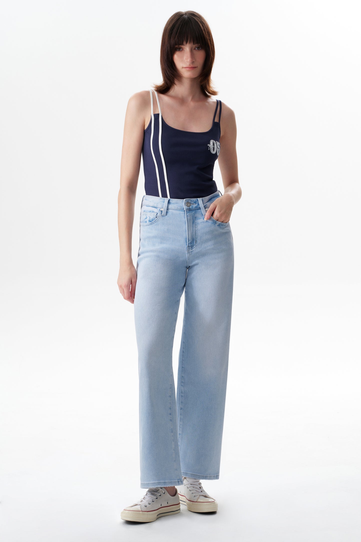 High Waist Loose Baggy Relaxed Tapered Jeans OST5024