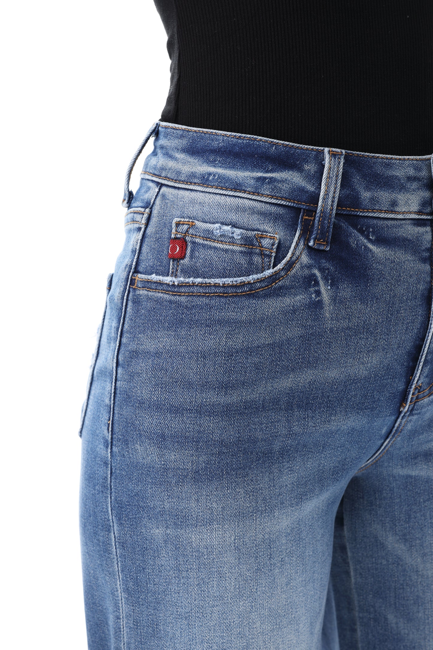 HIGH RISE WIDE LEG FULL JEANS ESFW640837