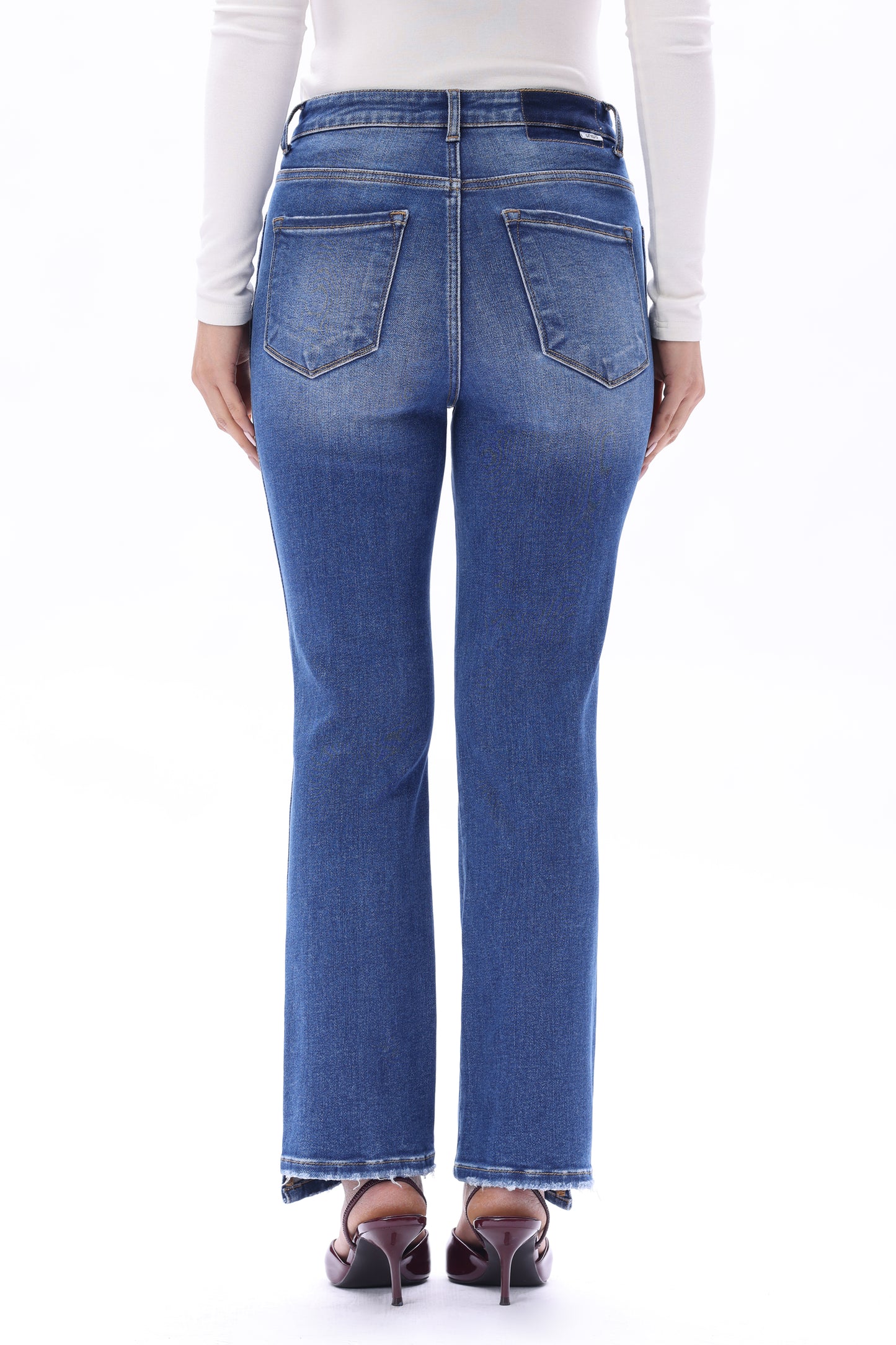 HIGH RISE STRAIGHT CROPPED JEANS ESFT630508