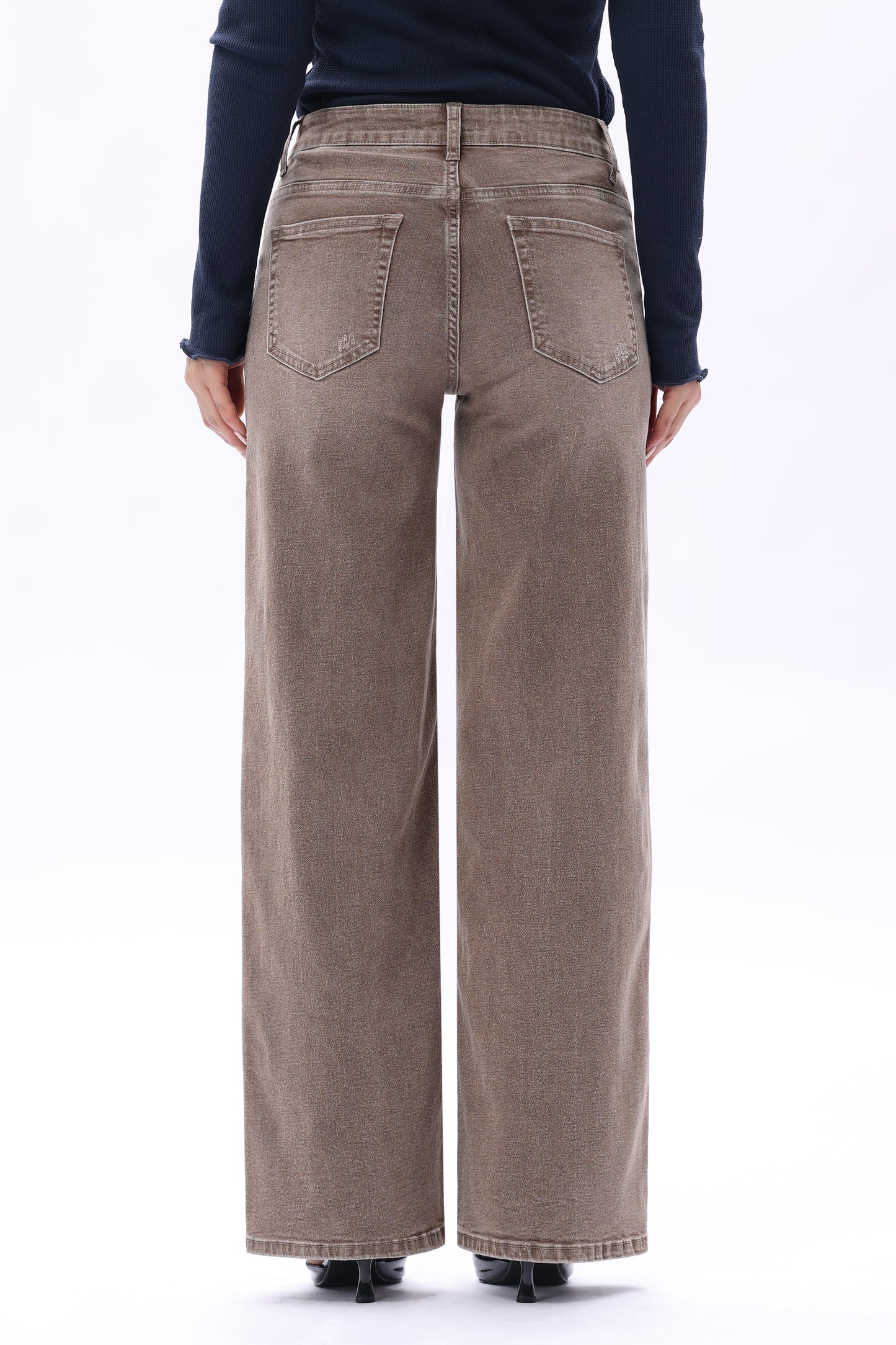 MID RISE BAGGY BBL WIDE LEG DENIM JEANS OSW8001