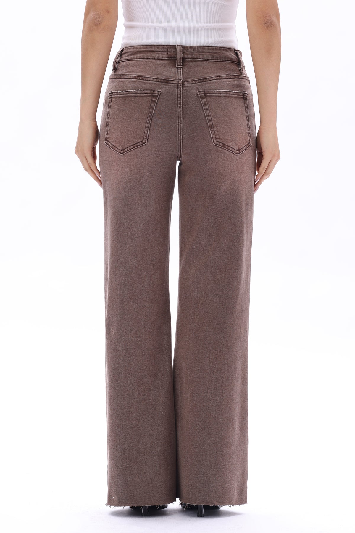 MID HIGH RISE WIDE LEG FULL PANTS ESFW630825