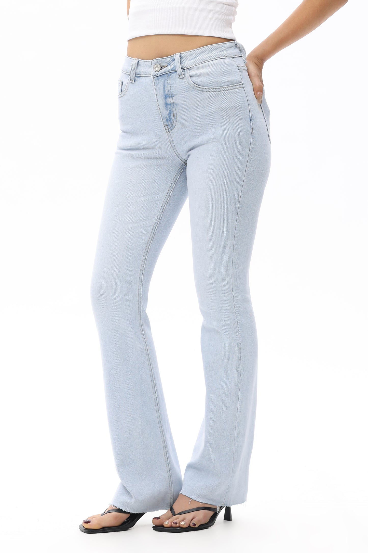 High Rise Bootcut Denim Jeans OSF1149
