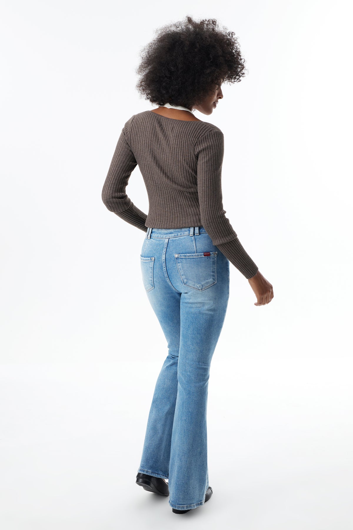 High Rise Bootcut Full Jeans ESFF630104