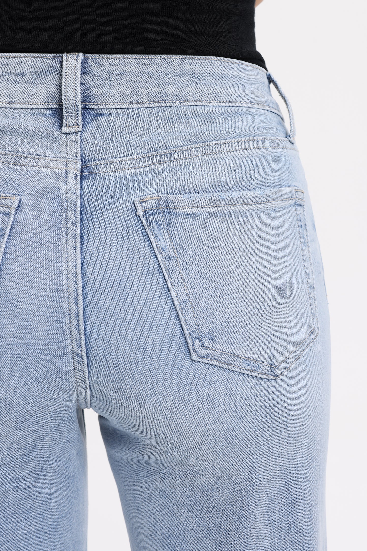 HIGH RISE STRAIGHT DENIM JEANS OST5030