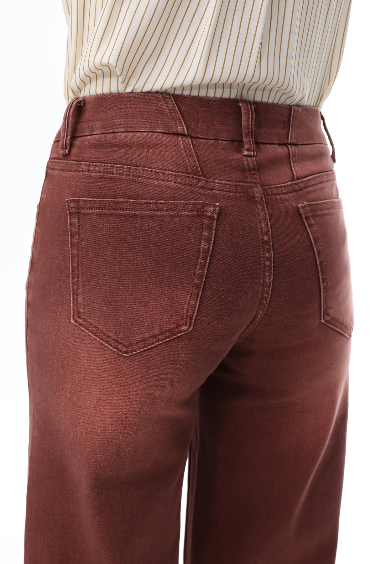 Mid Rise Wide Leg Jeans Raw Hem Vintage Denim OSW8019