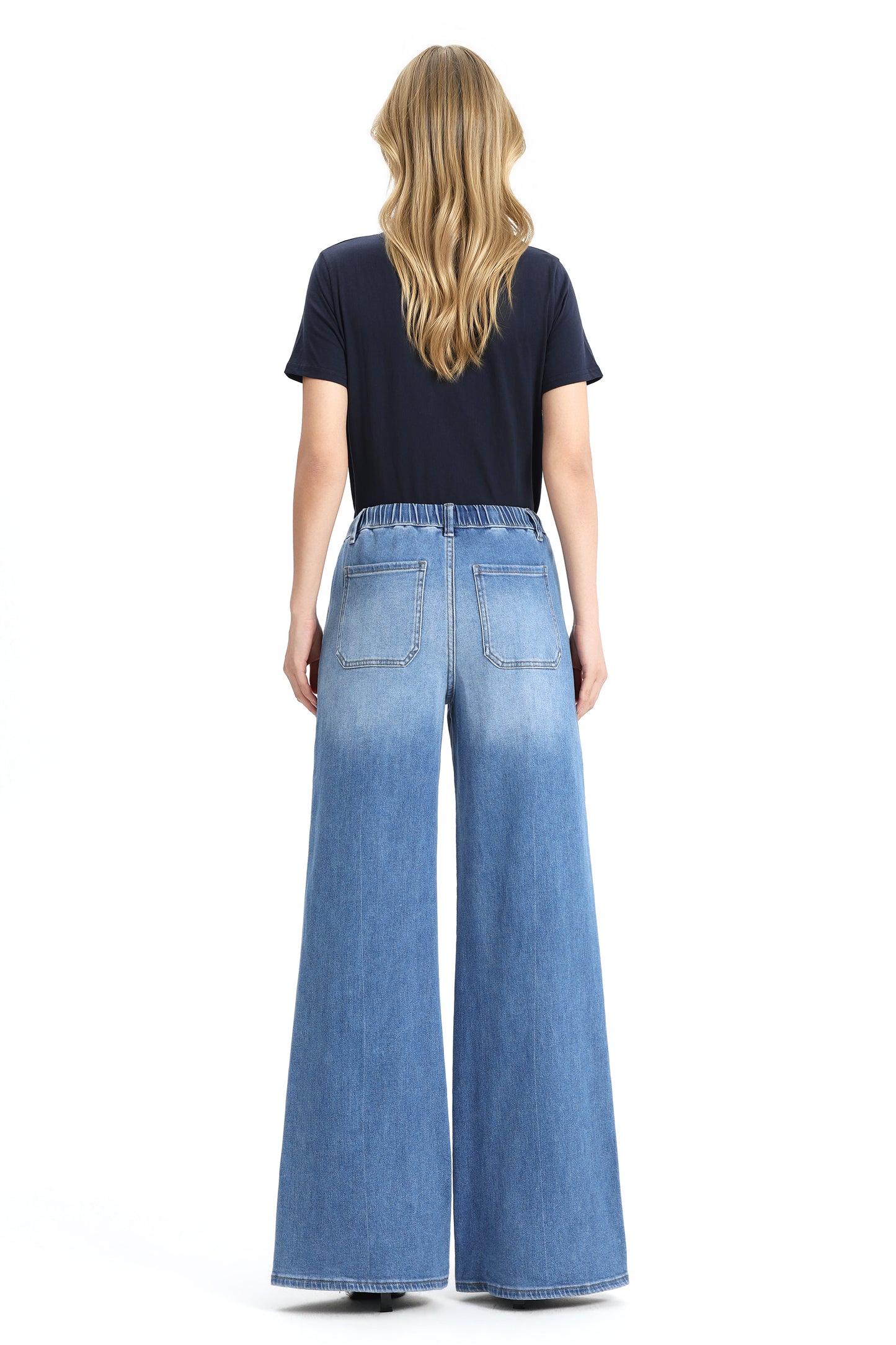 High Rise Wide Leg Denim Jeans OSW8093