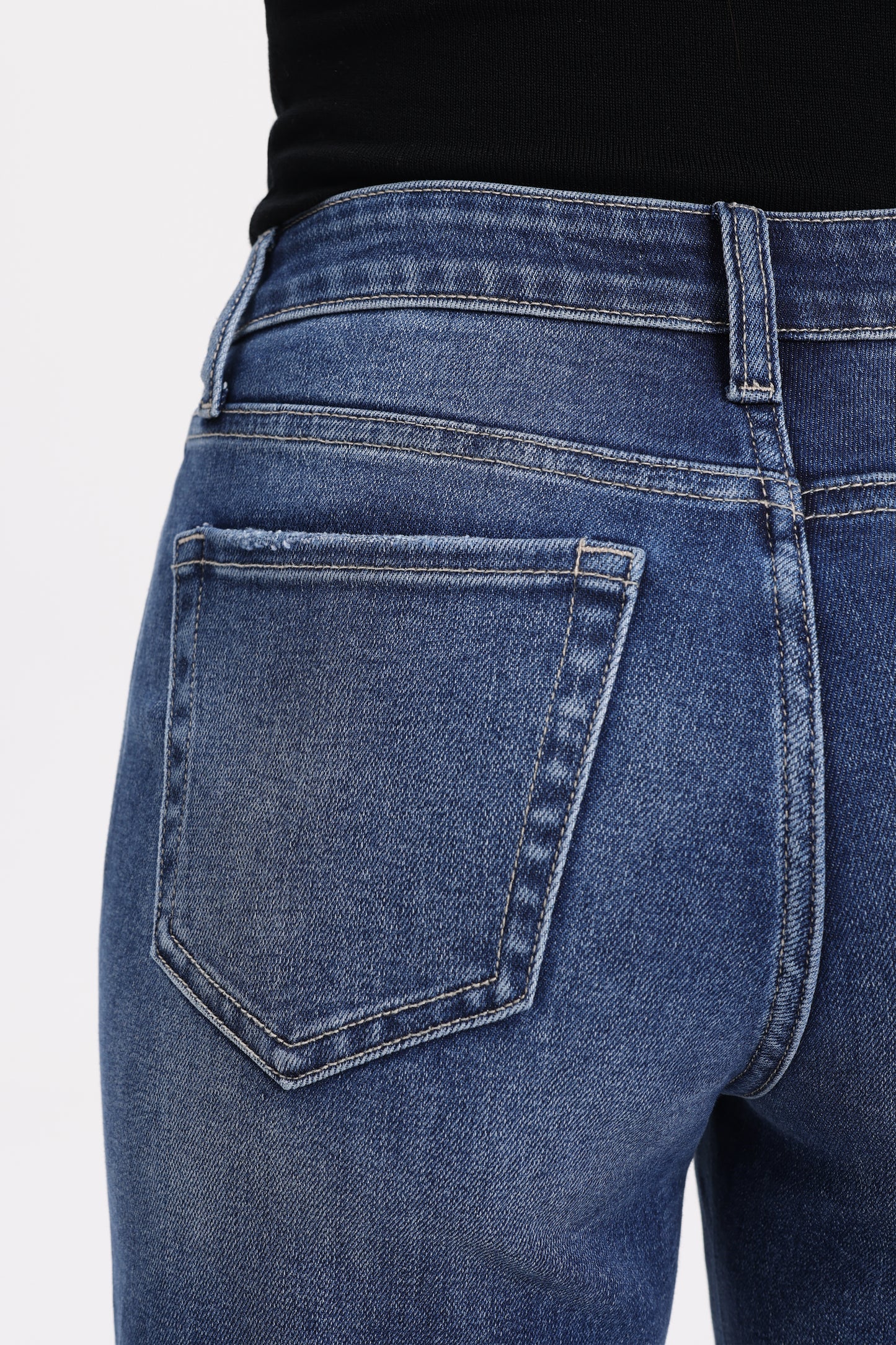 Flattering Baggy High Rise Wide Leg Denim Jeans OSW8021EC