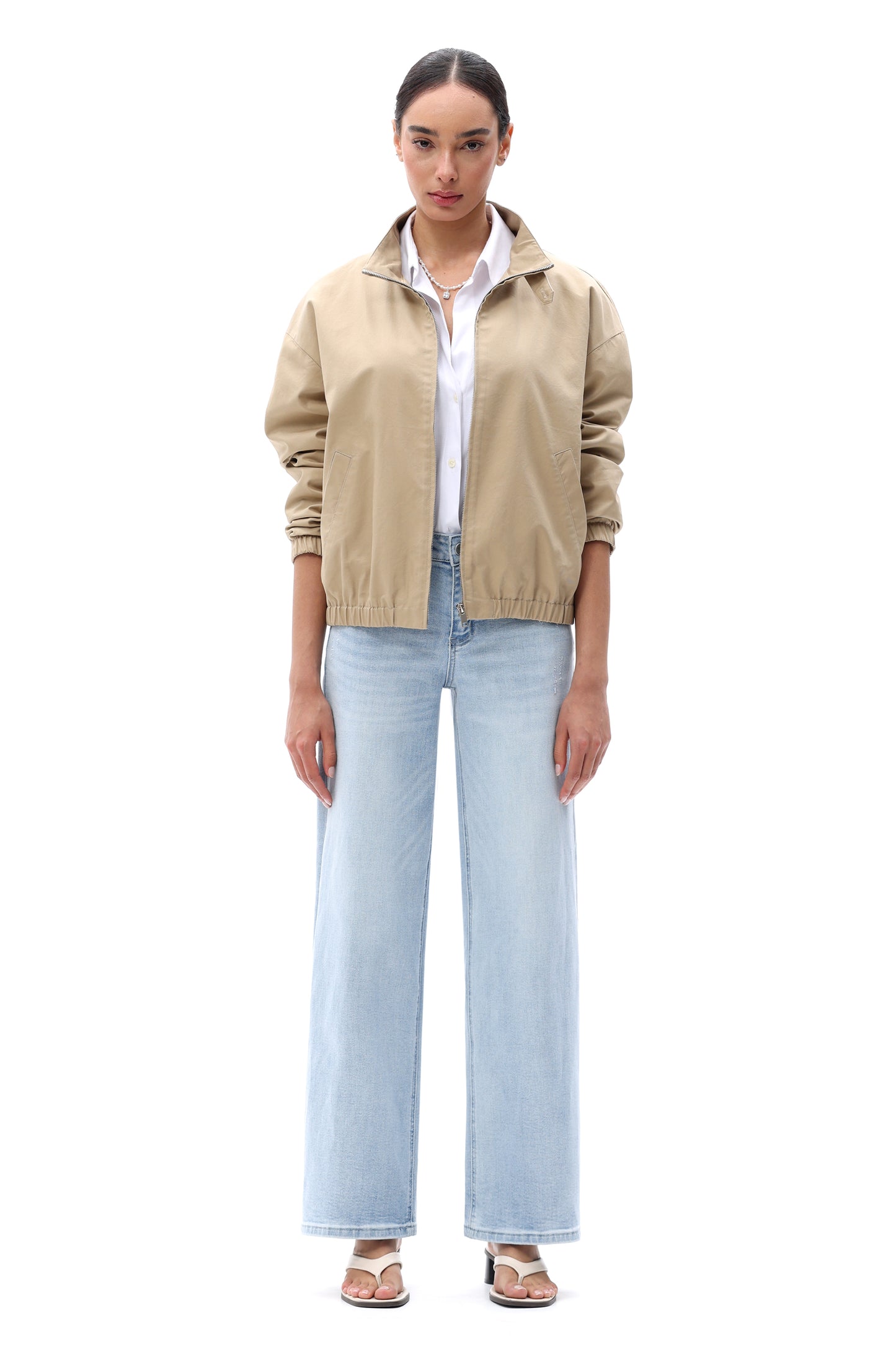 BBL Mid Rise Wide Leg Relaxed Jeans BG8001