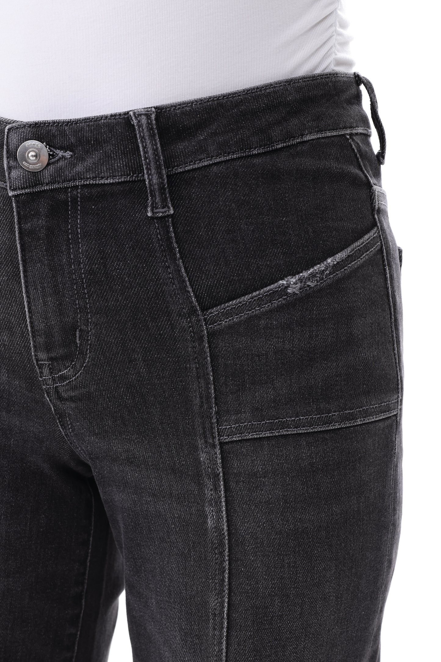 The Luna Low Rise 90‘S Super Flared Wide Leg Full Jeans ESFW630840
