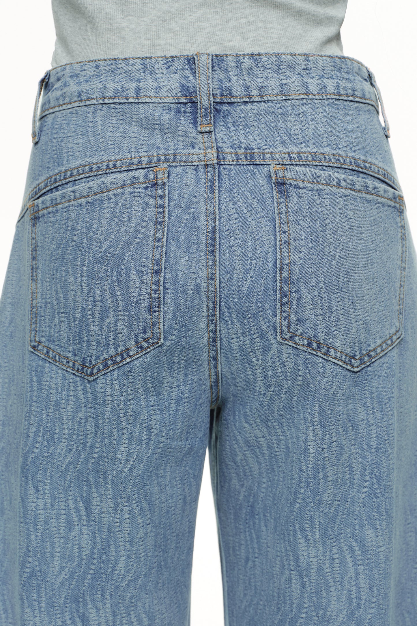 Baggy Relaxed High Rise Barrel Ankle Jeans OSOX014