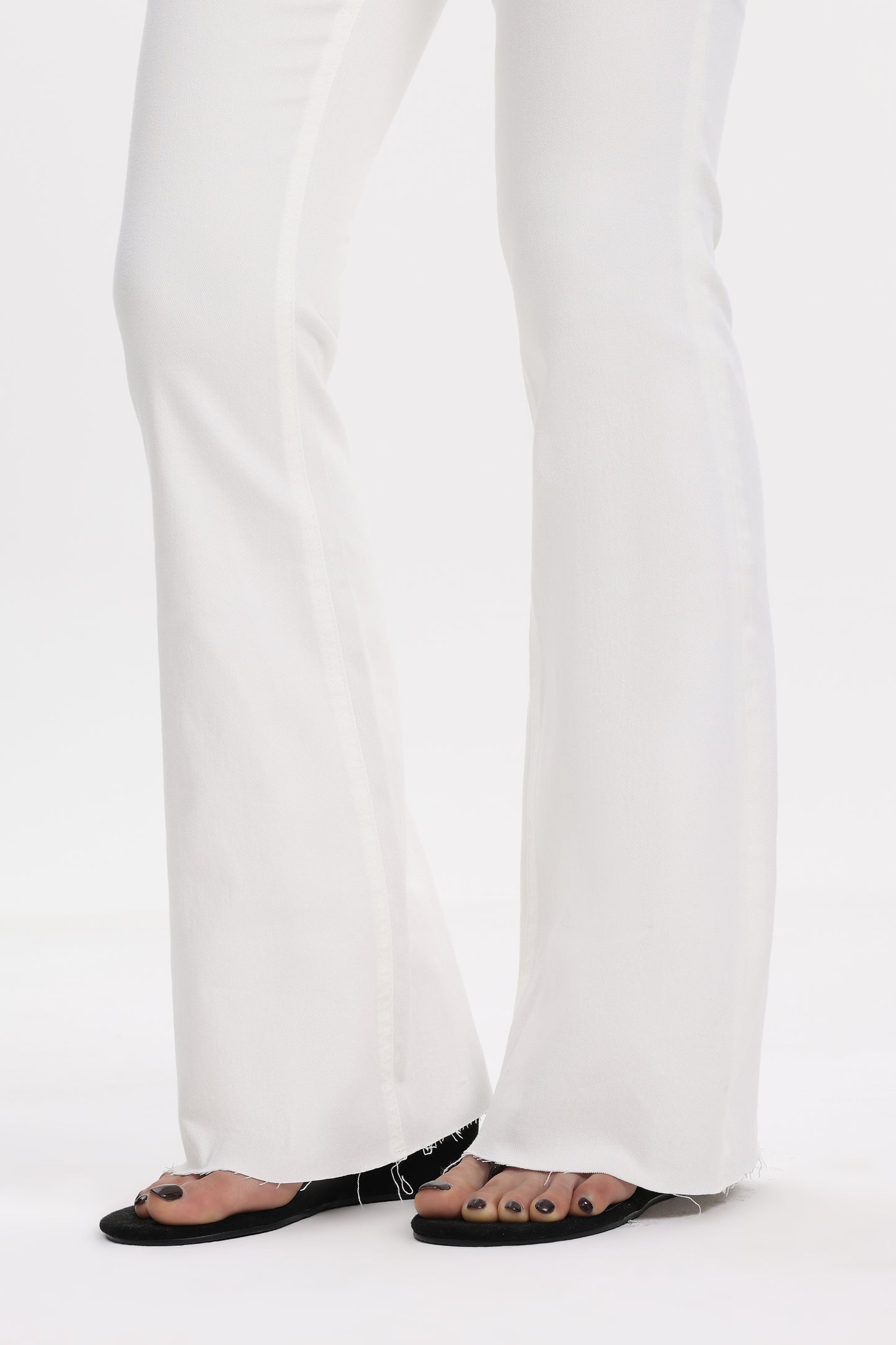 Button Fly High Waist Flare Bell Bottom Jeans OSF1078