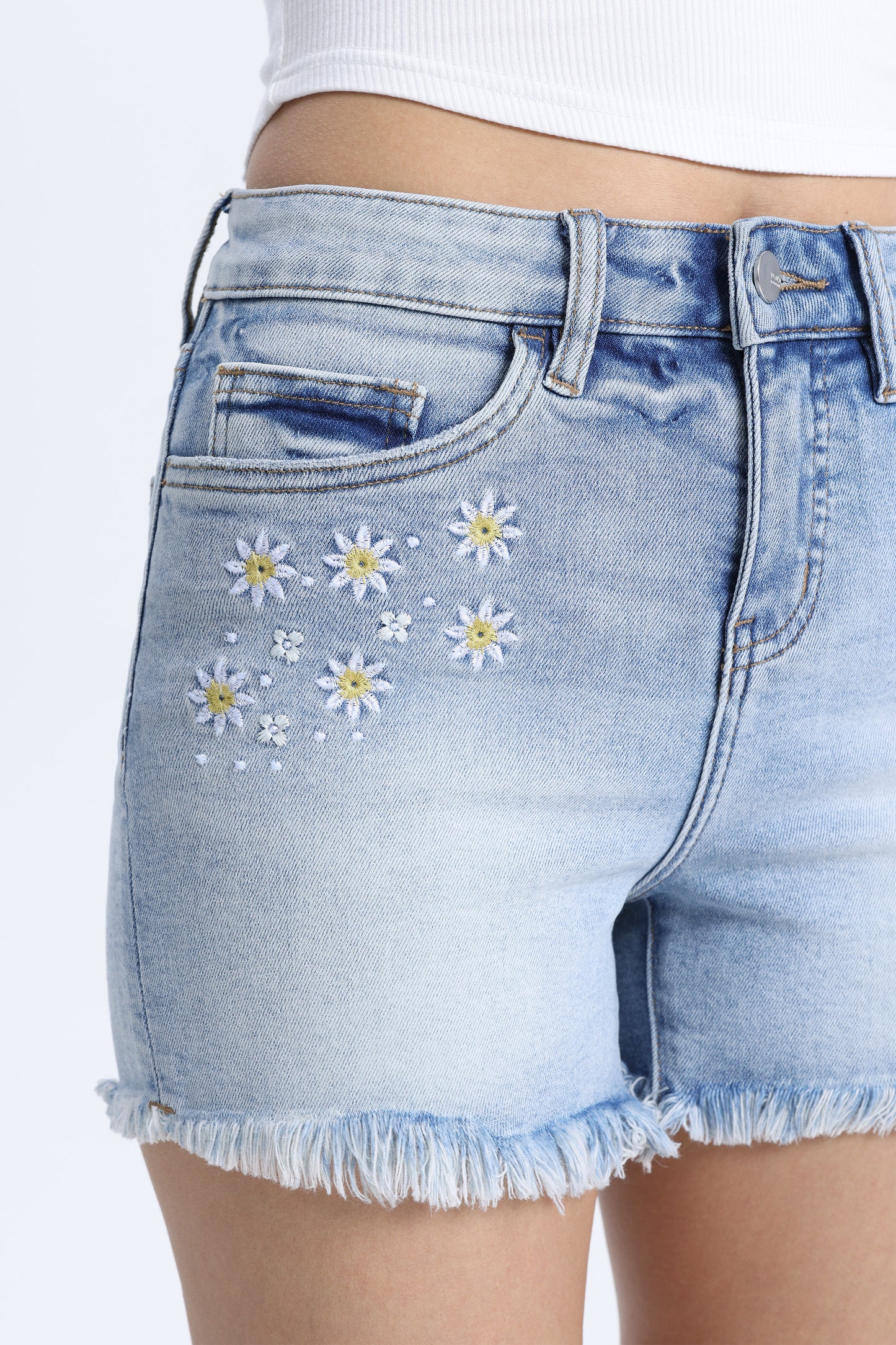 MID RISE DENIM SHORTS OSH6025