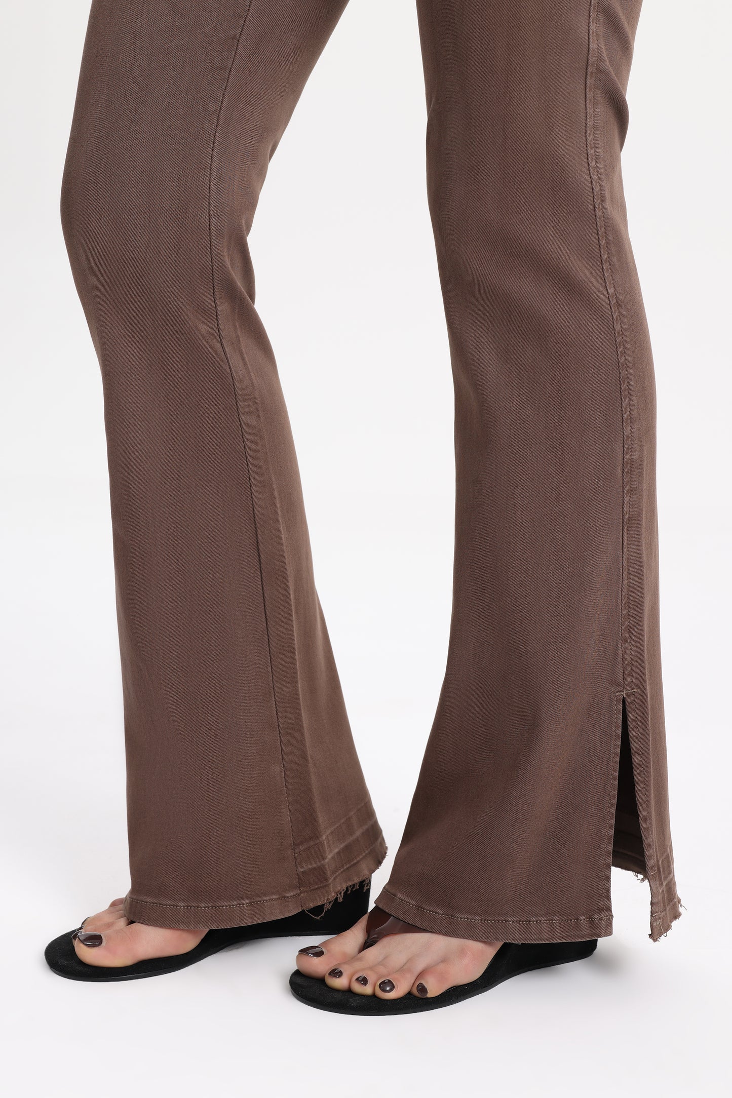 High Rise  Stretchy Flare Leg Denim Jeans OSF1037-D