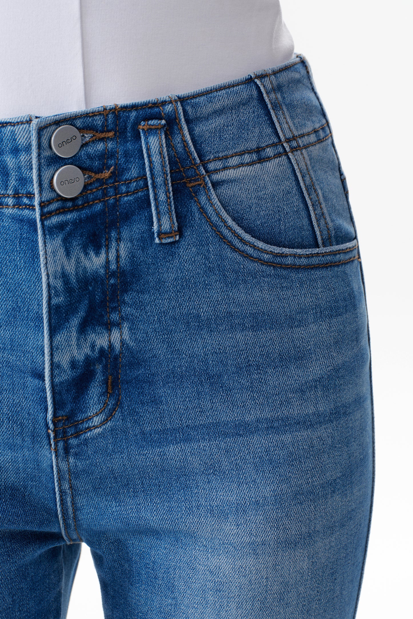 High Rise Bootcut Denim Jeans OSF1147EC