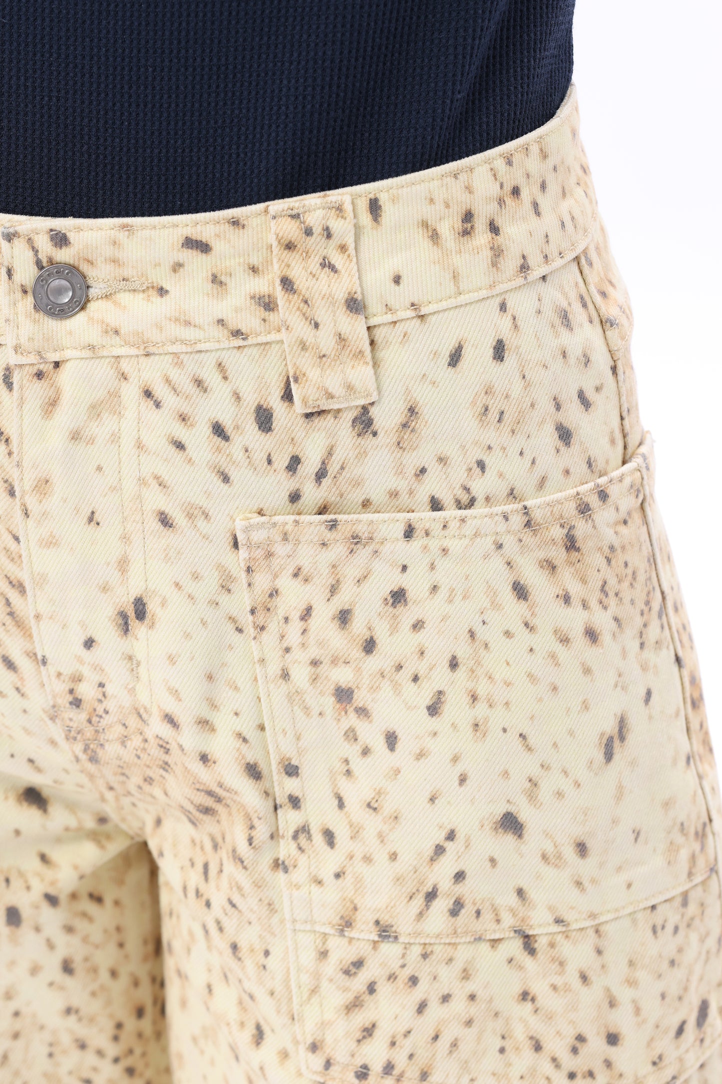 Baggy Bohemia Mid Rise Barrel Print Pants OSOX011