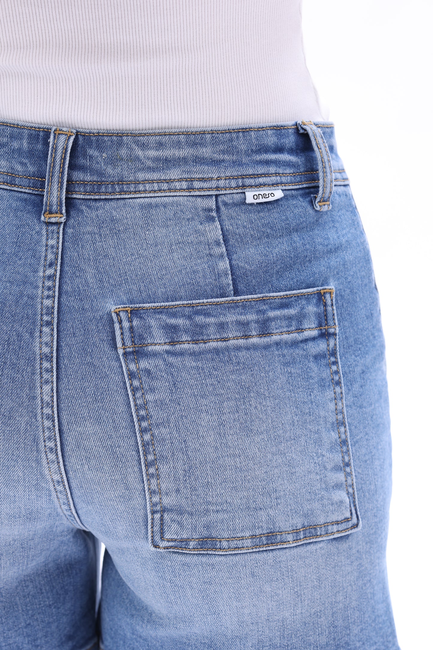 High Rise Denim Shorts OSH6015