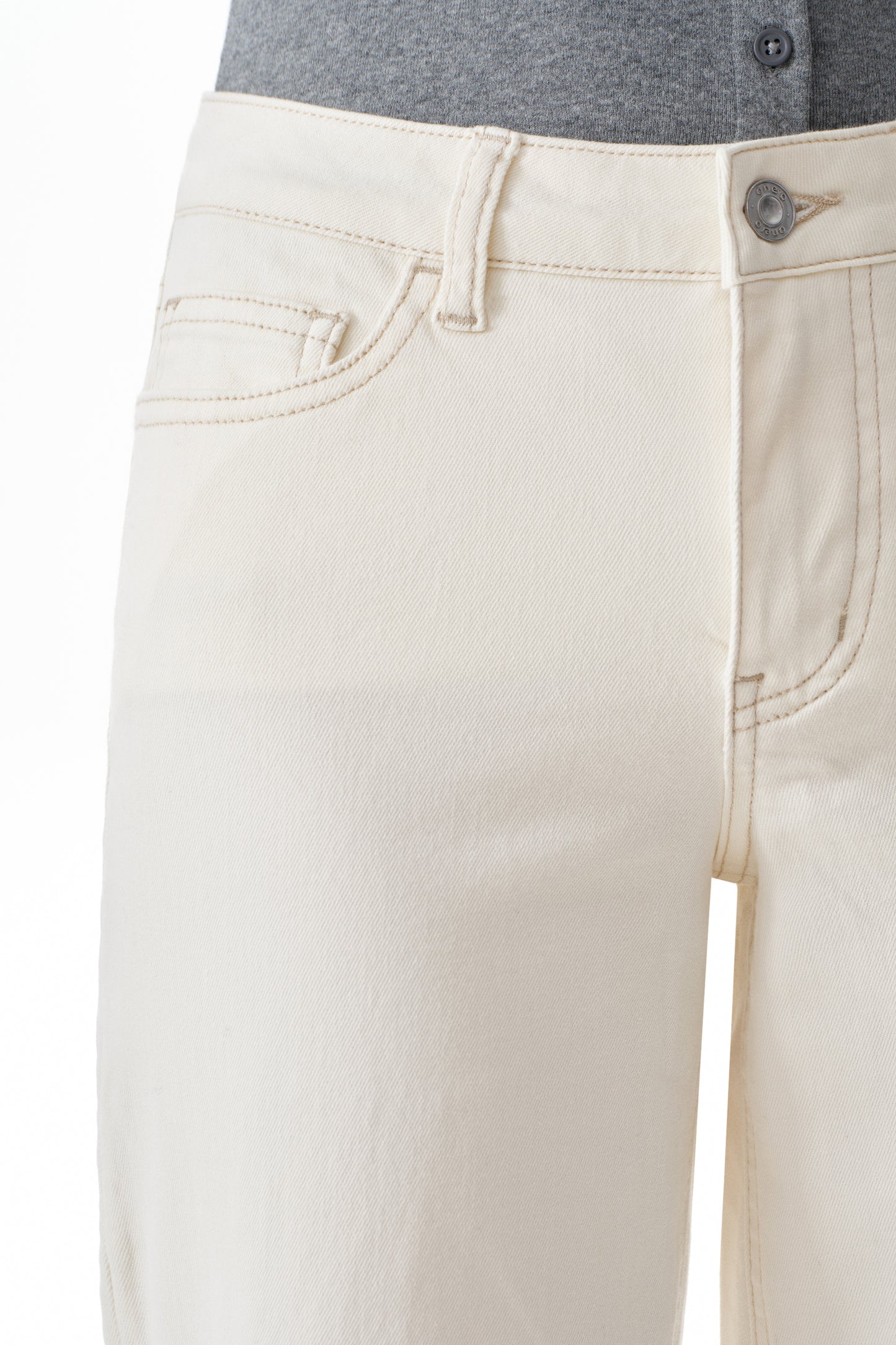Mid Rise Baggy BBL Wide Leg Denim Jeans OSW8001