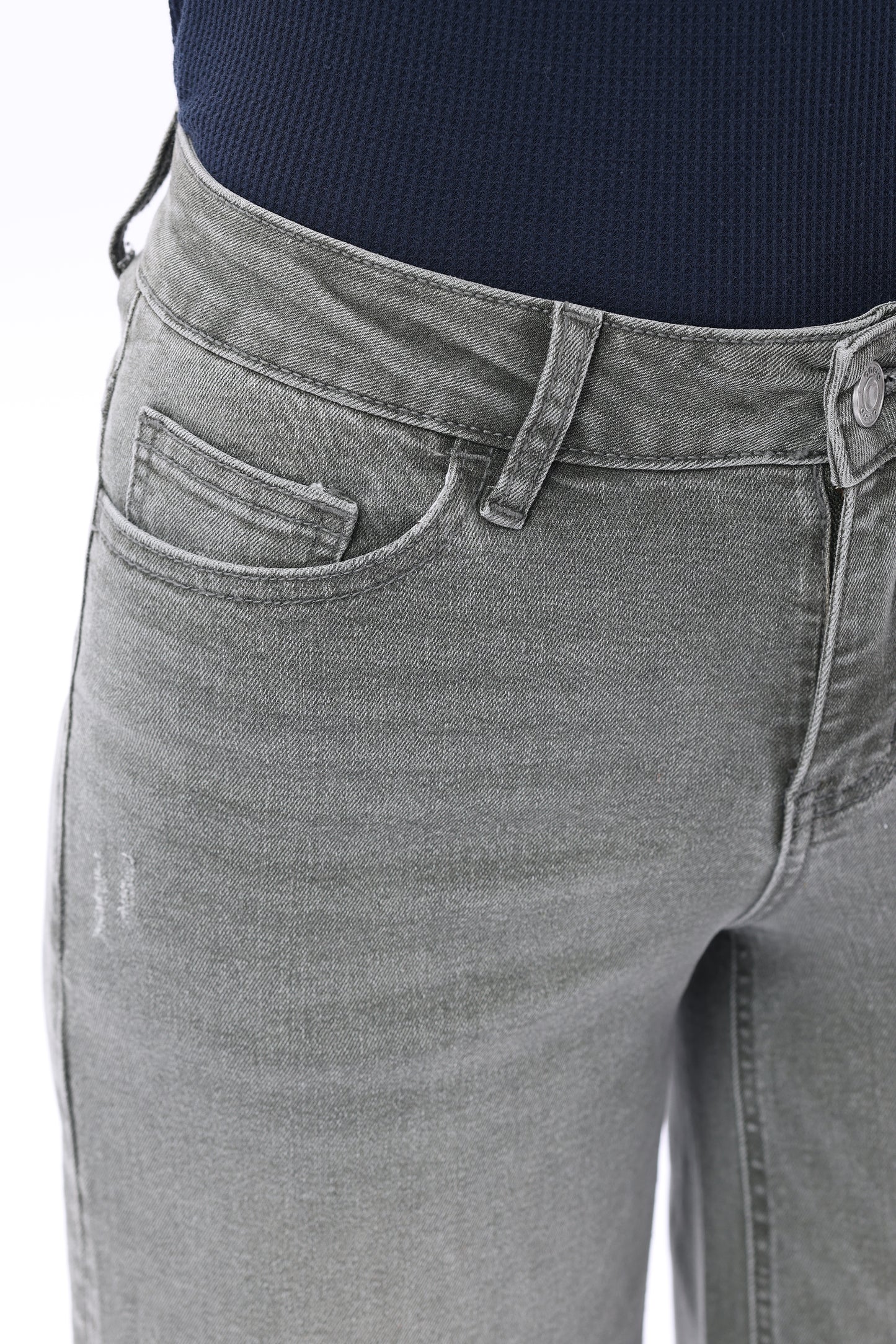 MID RISE BAGGY BBL WIDE LEG DENIM JEANS OSW8001