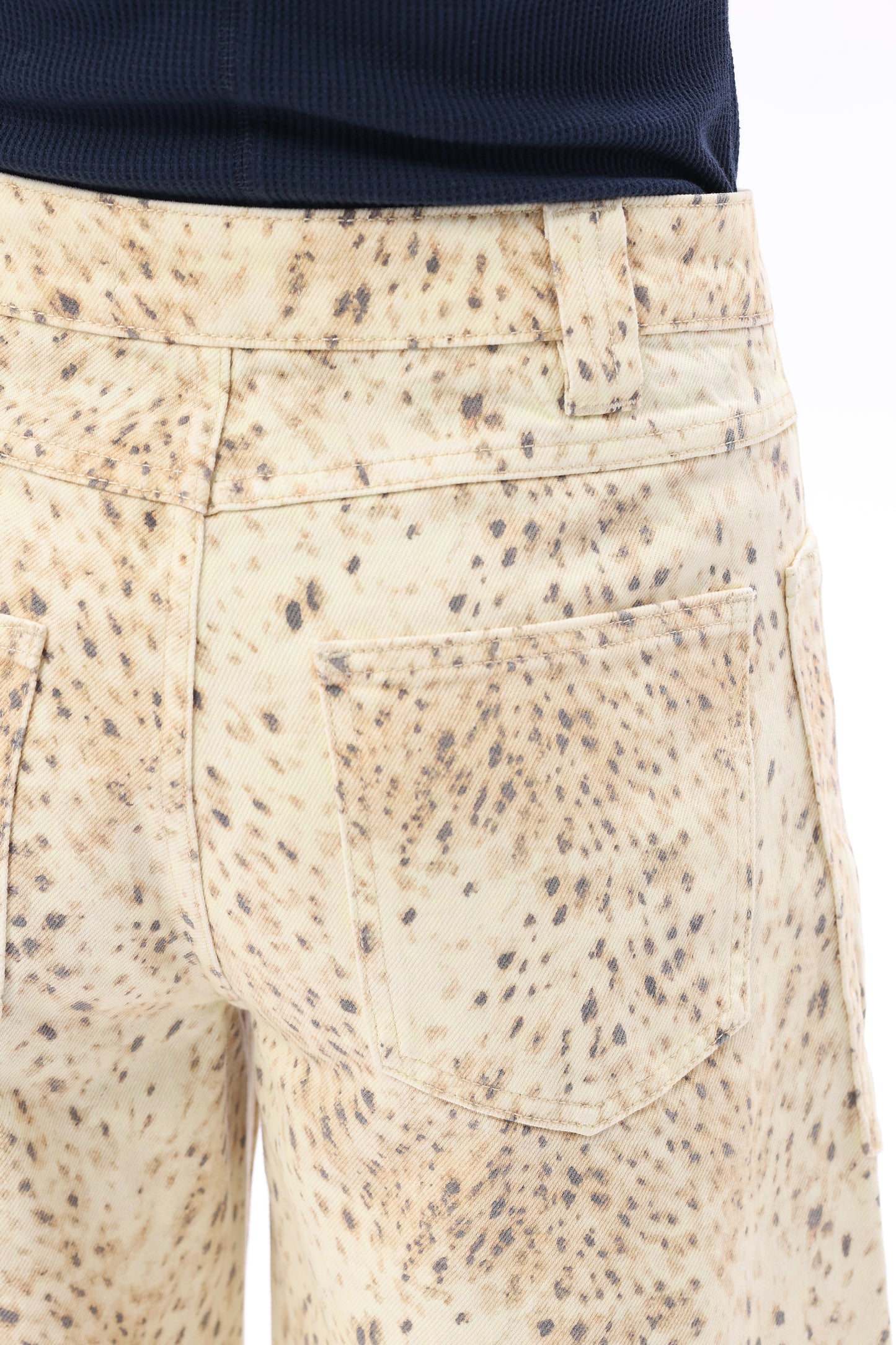 Baggy Bohemia Mid Rise Barrel Print Pants OSOX011