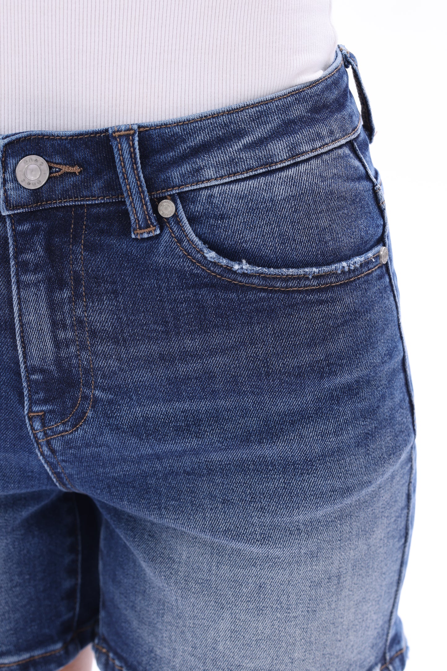 High Rise Denim Shorts OSH6012