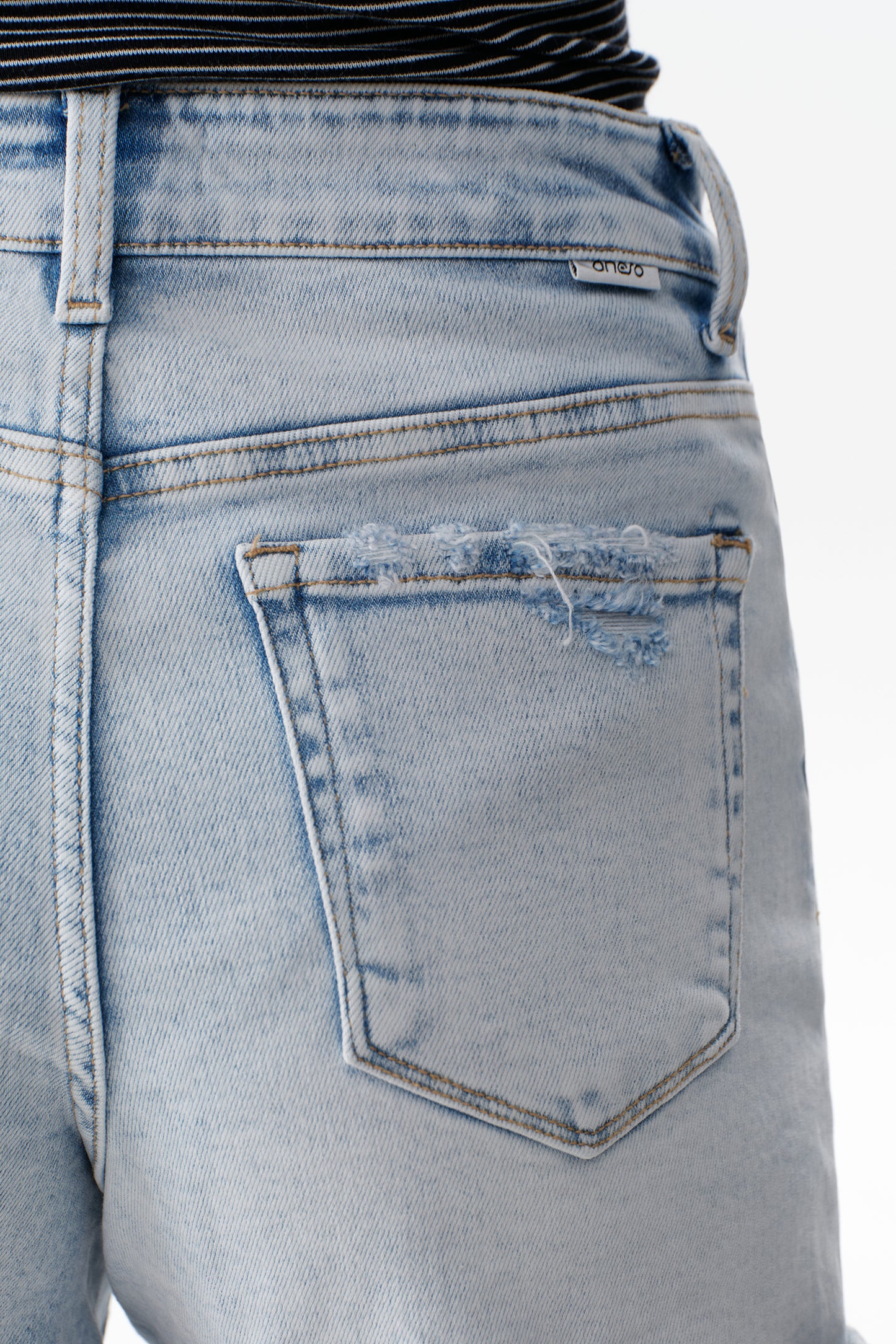 High Rise Denim Shorts OSH6018