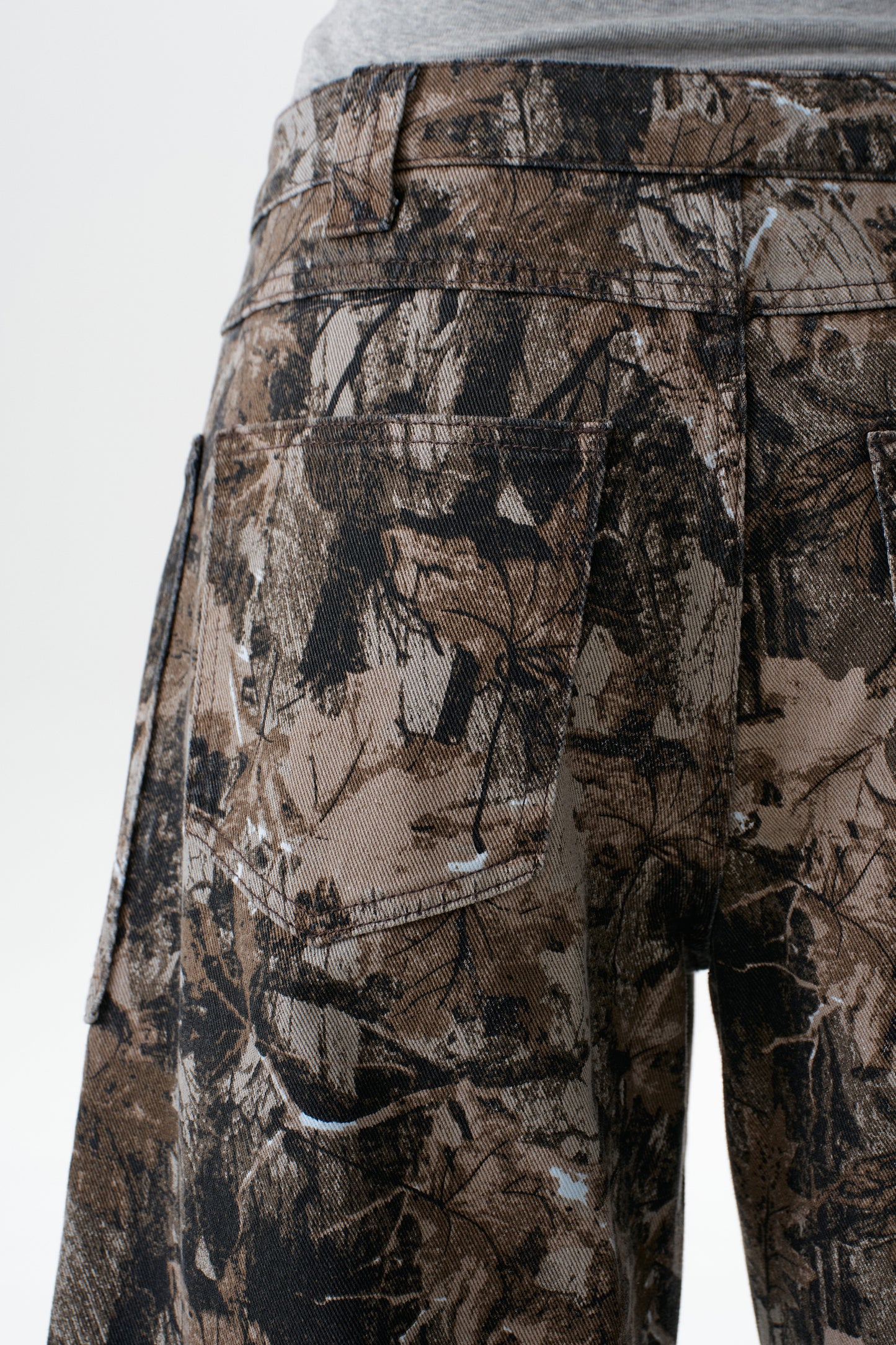 Baggy Bohemia Mid Rise Barrel Print Pants OSOX011